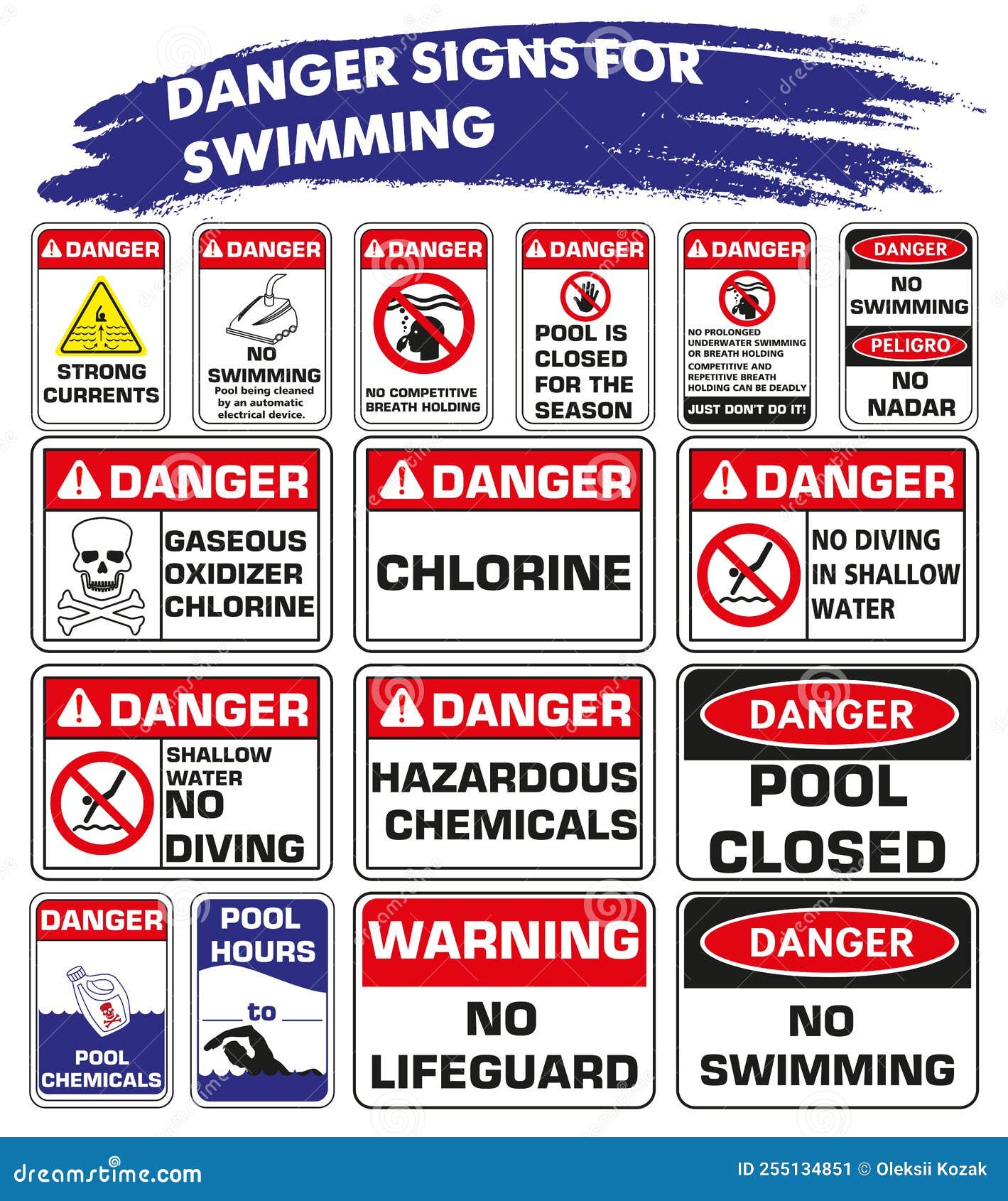 Pool Rules Posters