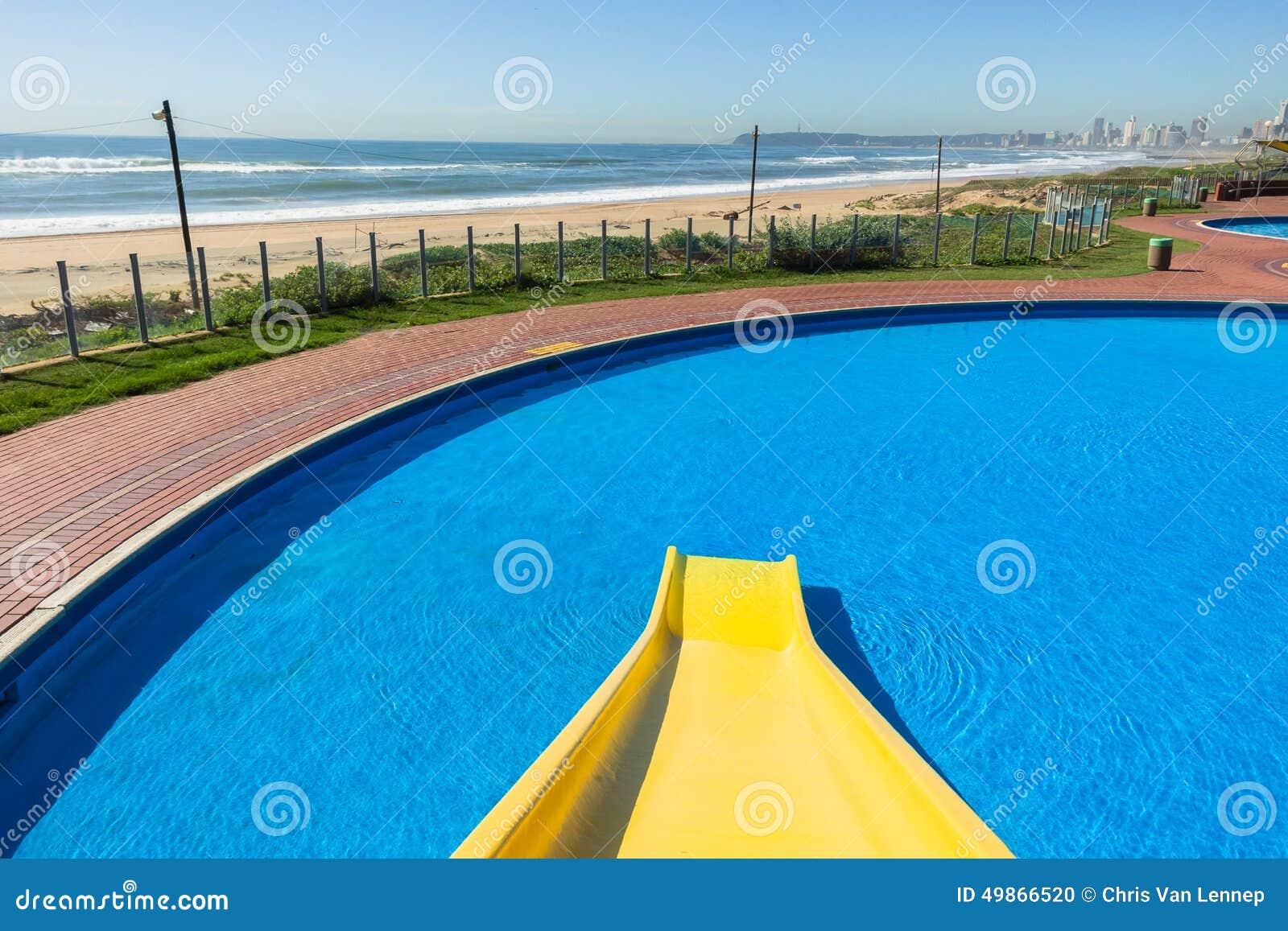 Pool Slide Beach stock photo. Image of south, destination 49866520
