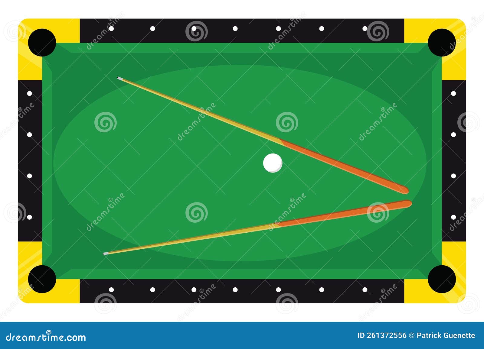 Pool table, icon stock vector. Illustration of closeup 261372556