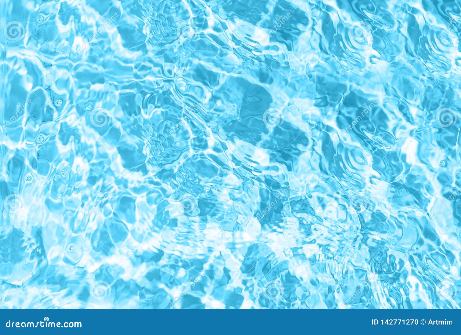 Pool Water Surface Top View Blue Water Texture Background Stock Photo