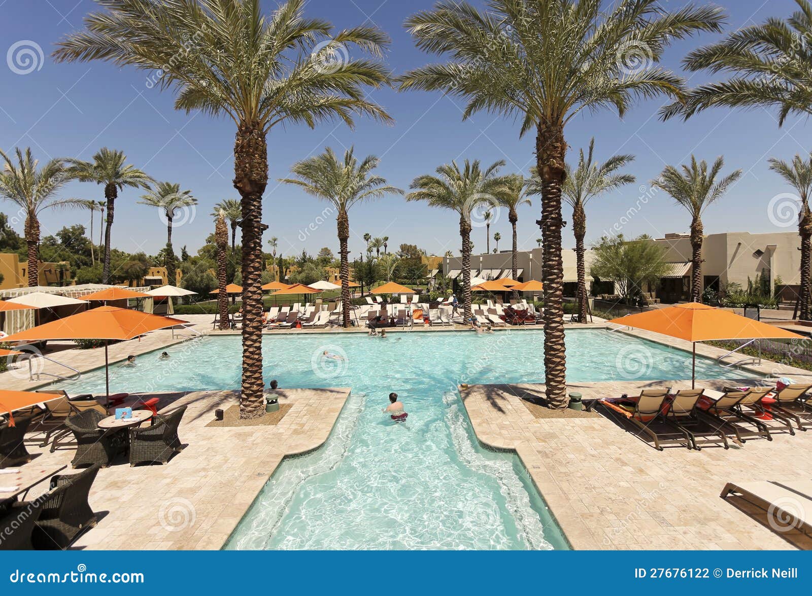 A Pool at the Wigwam, Litchfield Park, Arizona Editorial Photography