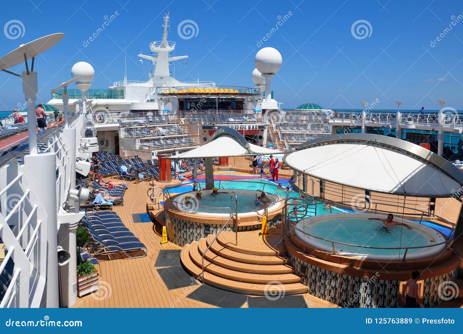 pooldeck onboard liberty of the seas royal caribbean editorial