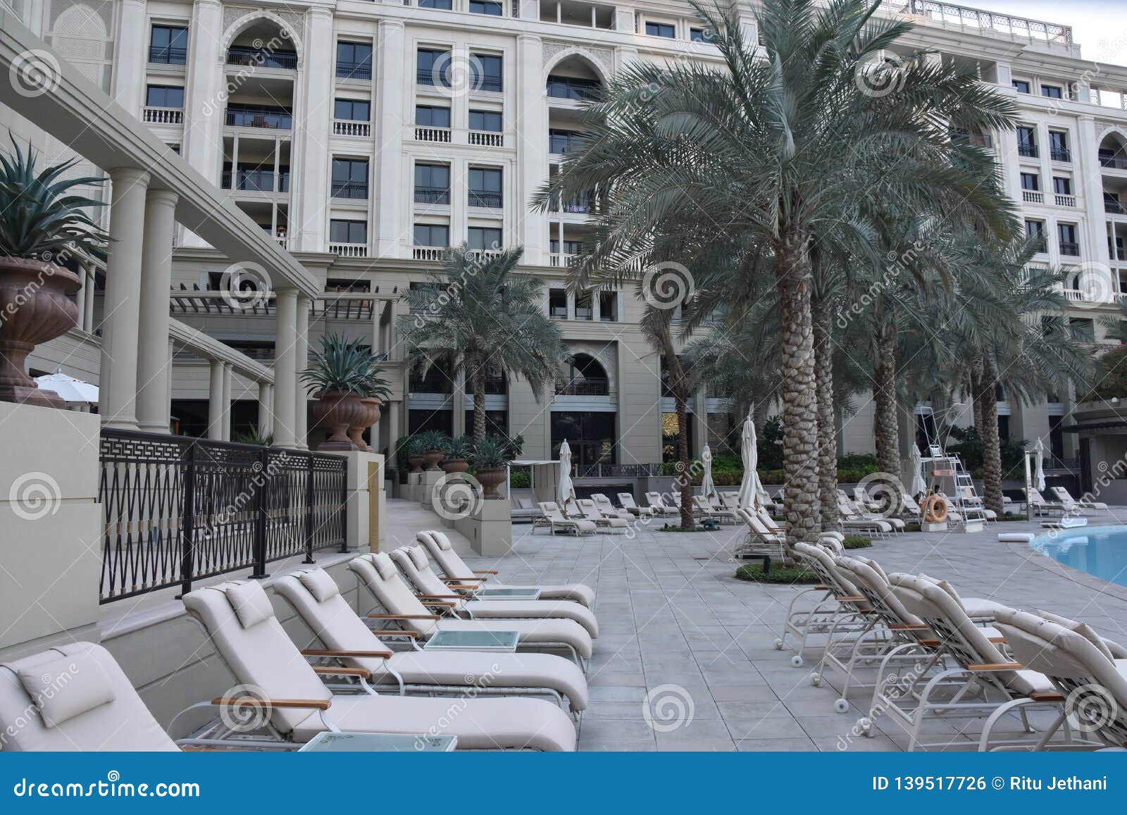 Poolside at Palazzo Versace in Dubai, UAE Editorial Photo Image of