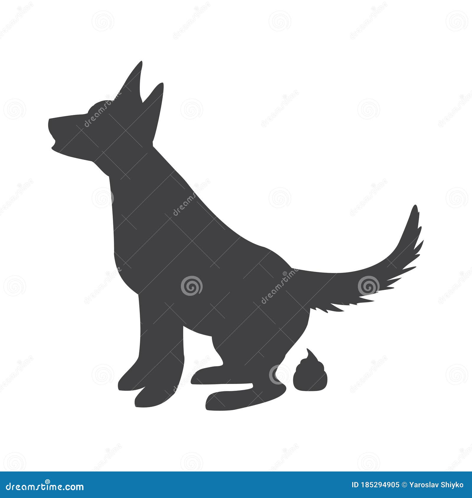 No Dog Pooping Warning Sign Cartoon Vector | CartoonDealer.com #107804251