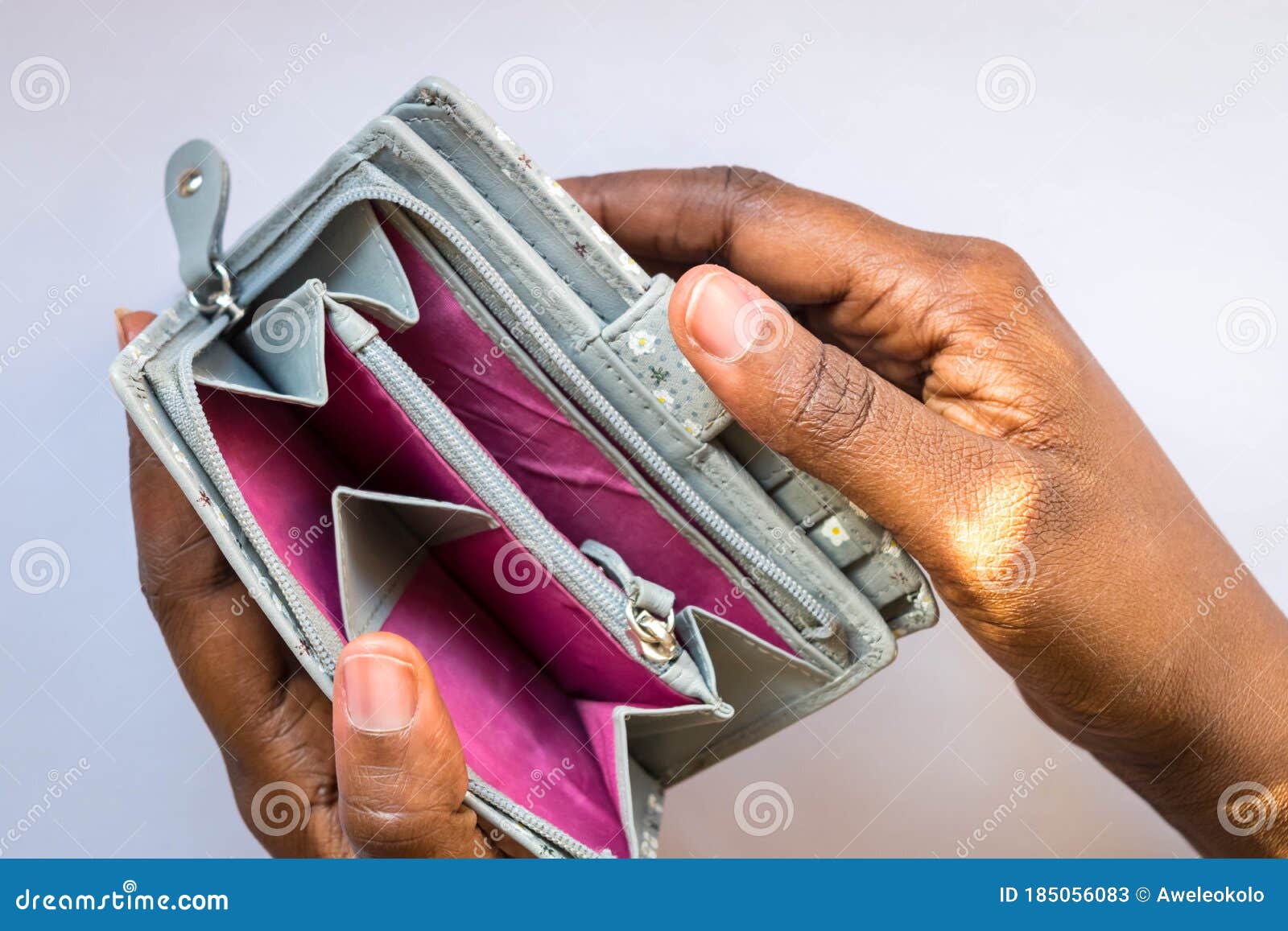 the man shows an empty purse with no money. concept of poverty. on white  background Stock Photo - Alamy