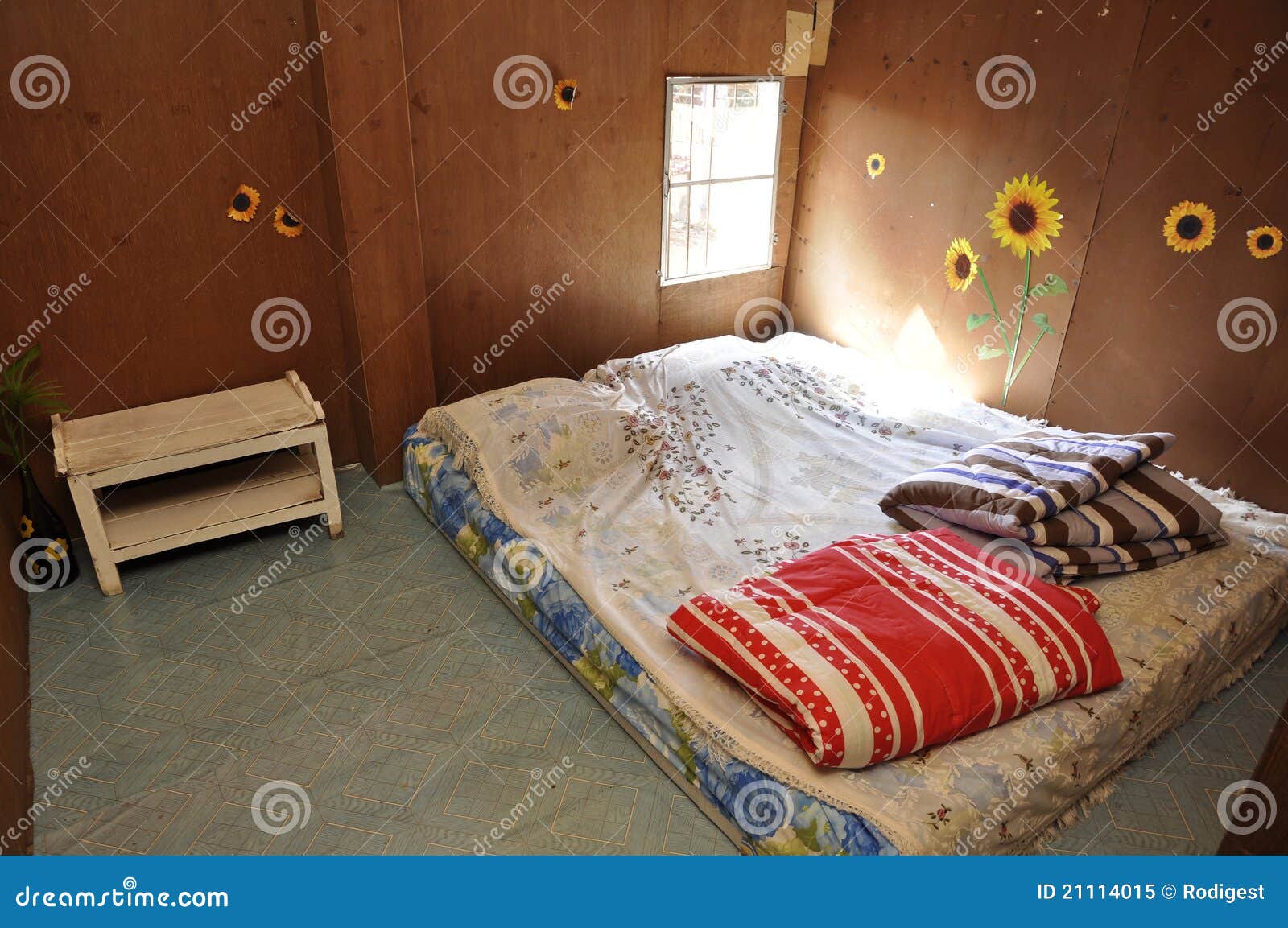 Poor Bed Room Brown Standard Stock Image Image Of