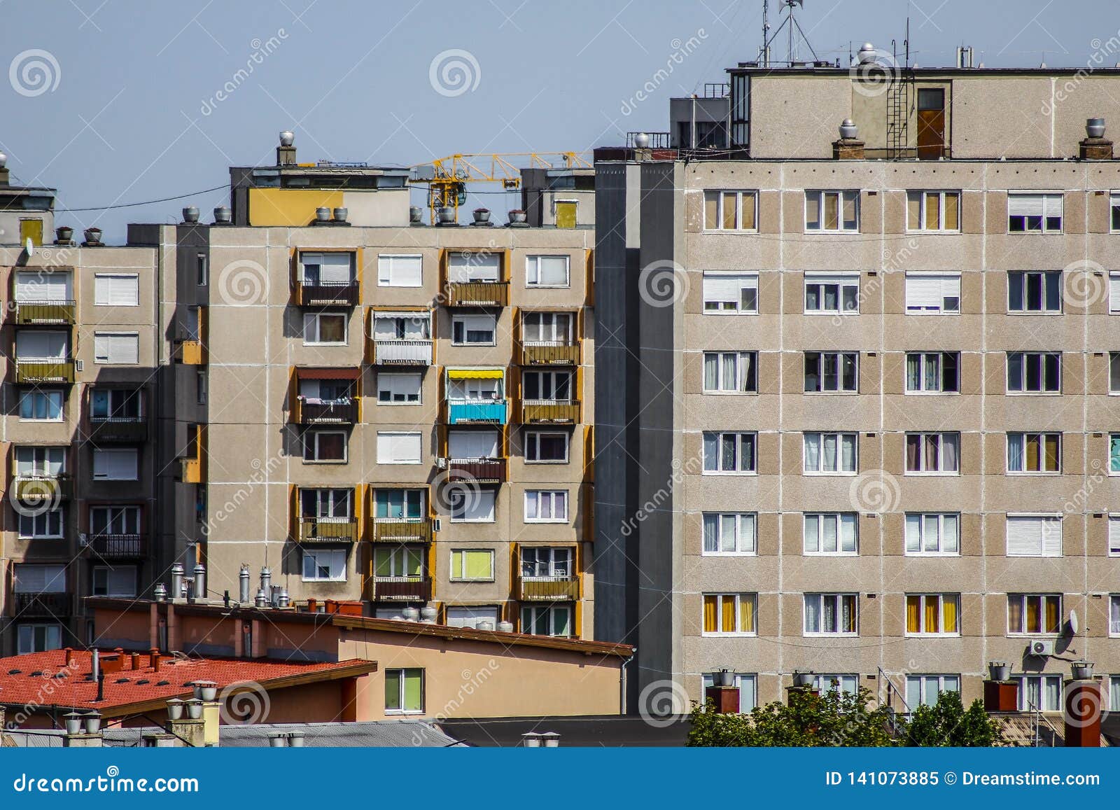 The Crowded Agglomeration Flats Stock Image Image of urbanism