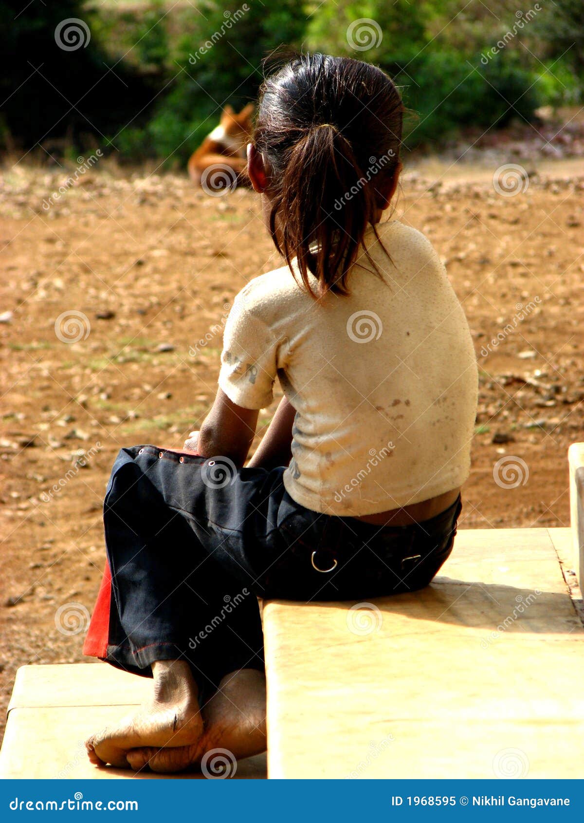 Poor n Alone stock image. Image of indian, hopeless 