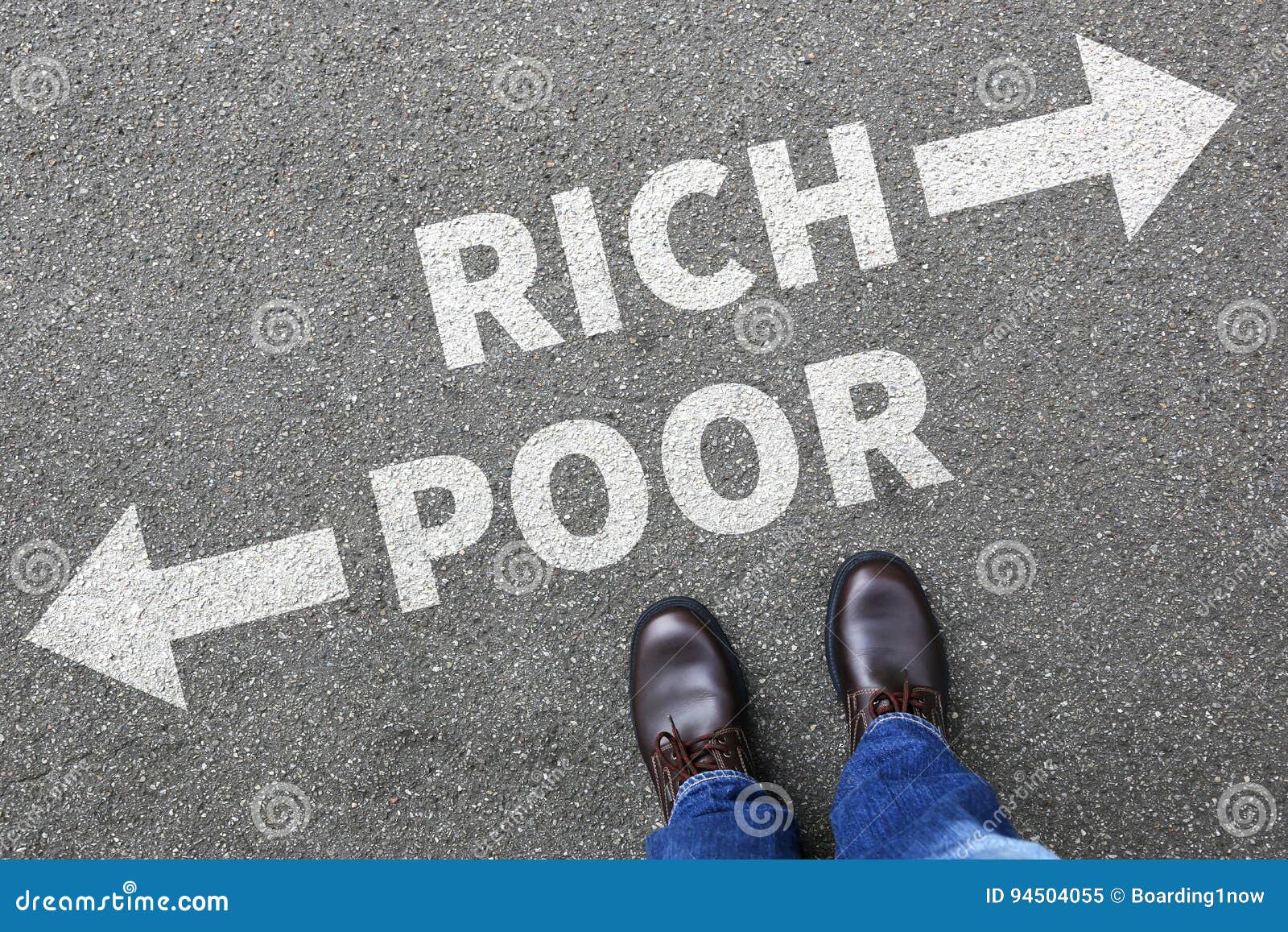 poor rich poverty finances financial success successful money bu