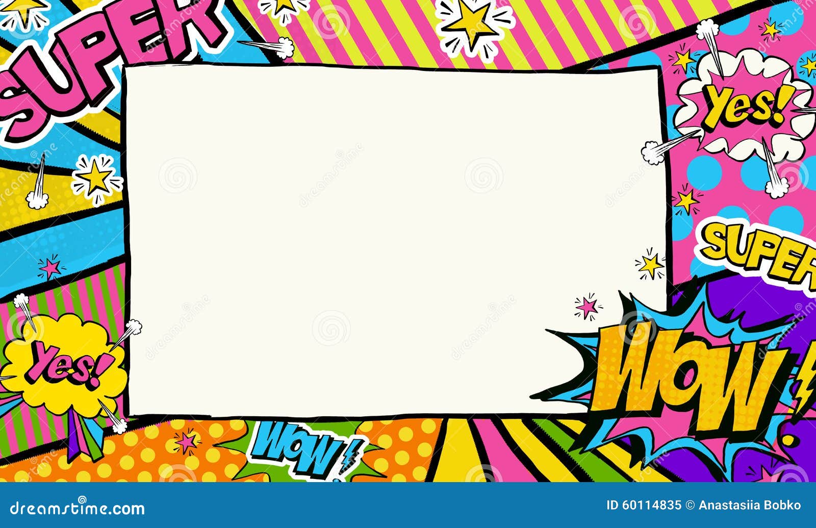 pop art background.advertising poster.pop art frame for place for text.