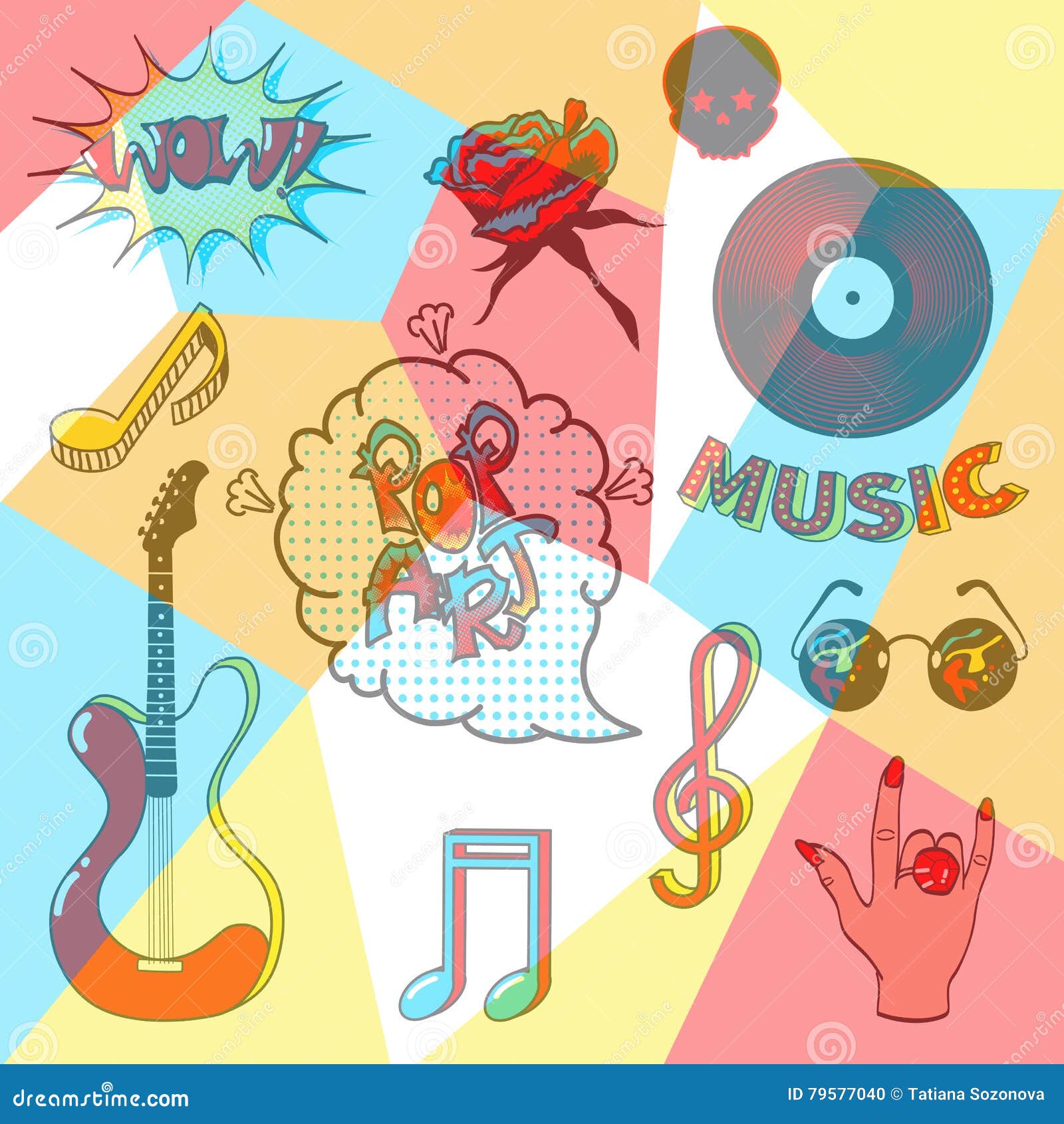 Speech Bubble Music Note In Pop-Art Style Stock Photo | CartoonDealer.com #29244012