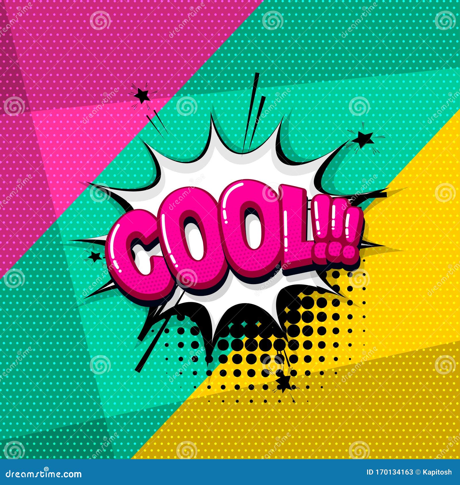Comic sound effects pop art style calm down Vector Image