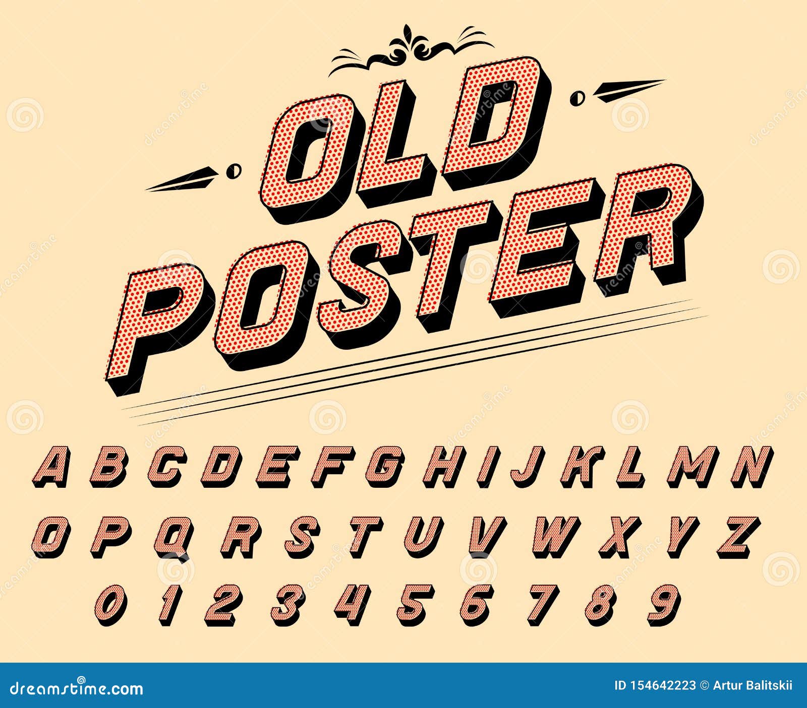 Pop Art Font For Posters Comic Retro Game Alphabet Vintage Old Futuristic 80 S Typeface Editable And Layered Vector Stock Vector Illustration Of Background Banner 154642223