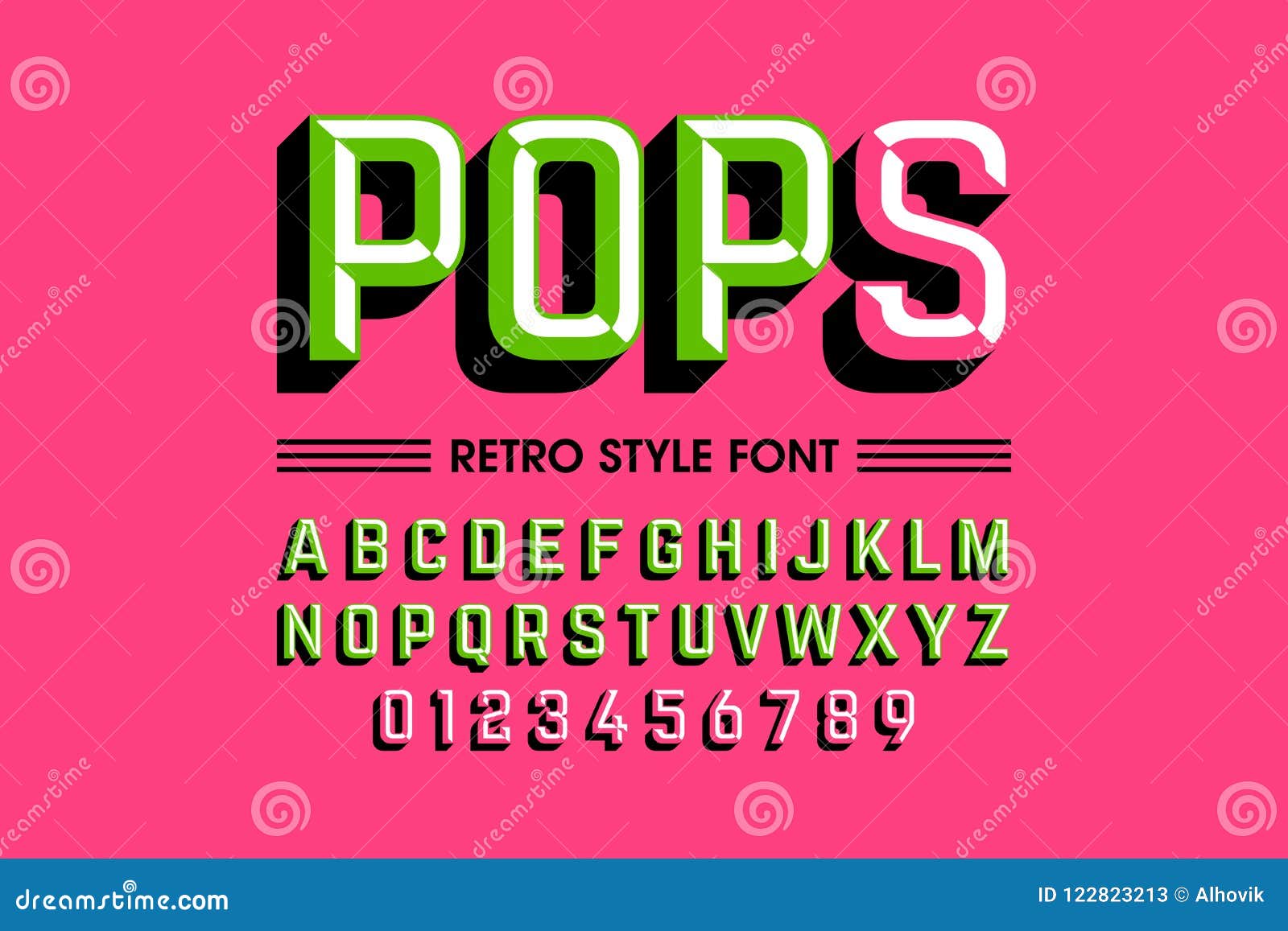 pop art font