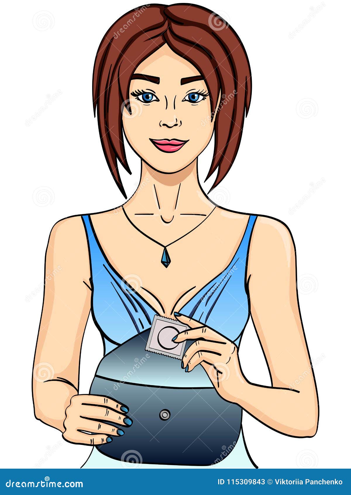 Woman Getting Dressed Or Undressed And Standing In Hallway Scenes Vector Illustration 4532