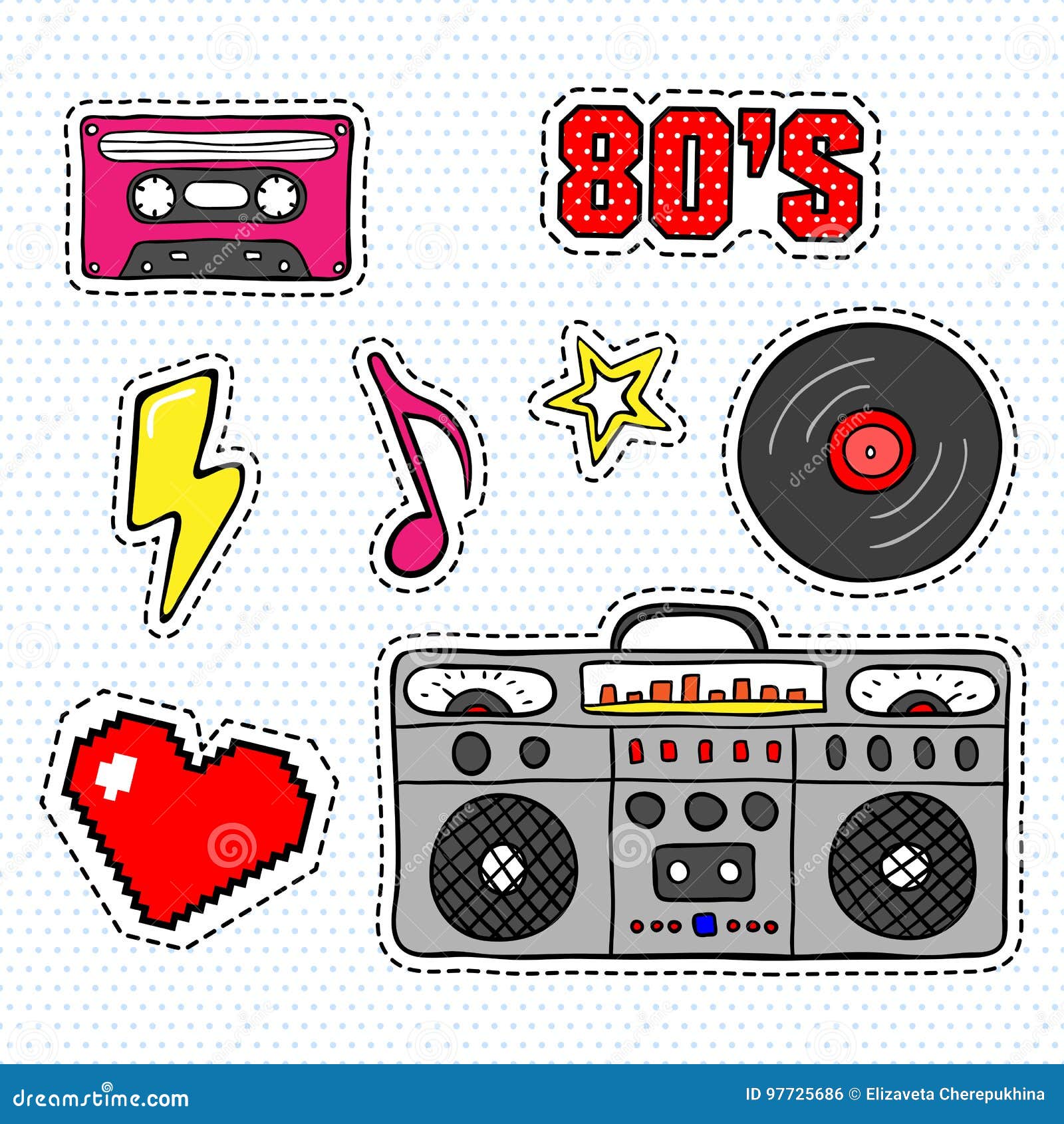 Disco Stickers Stock Illustrations – 1,012 Disco Stickers Stock  Illustrations, Vectors & Clipart - Dreamstime