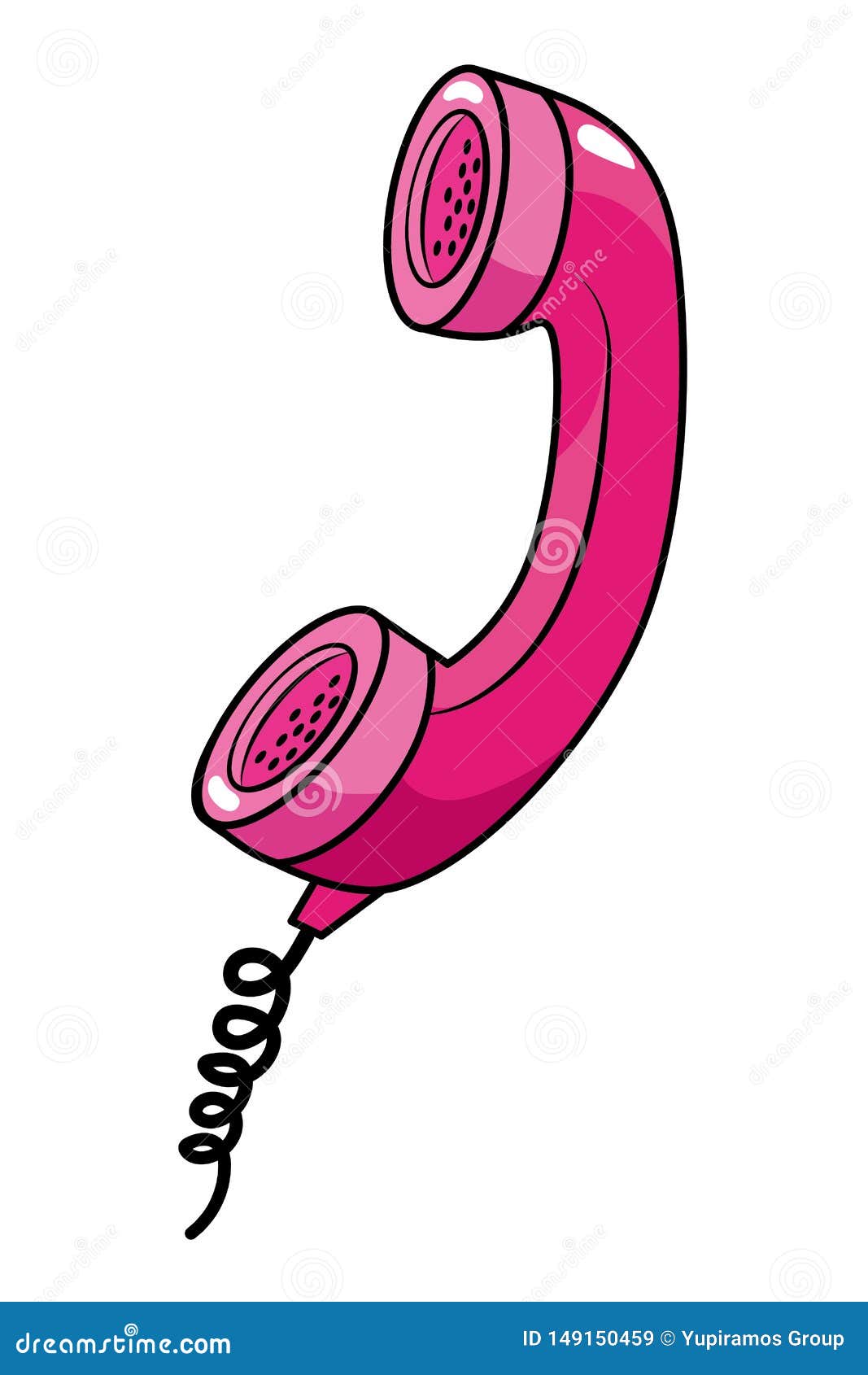 Pop Art Telephone Vintage Cartoon Stock Vector - Illustration of vintage,  icon: 149150459