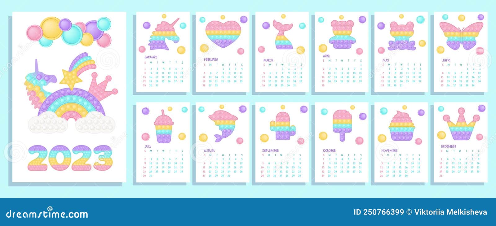 Pop it Pastel Calendrier 2023 Avec Fidget Jouets Chiffres. Illustration  Vectorielle En Style Popit Comme Jouet En Silicone à La Mo Illustration de  Vecteur - Illustration du enfant, conception: 250766399