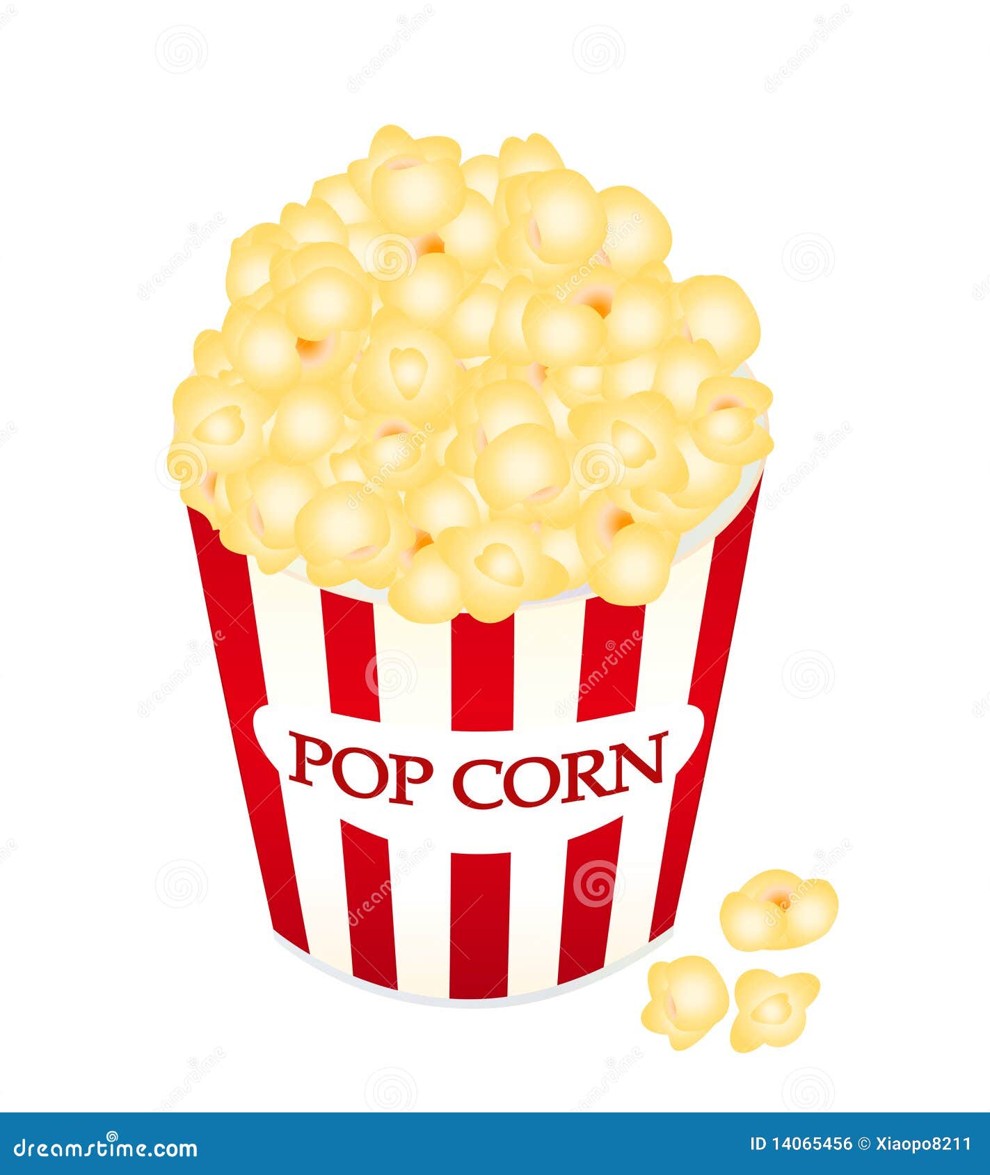 Popcorn stock vector. Illustration of food, admission - 14065456