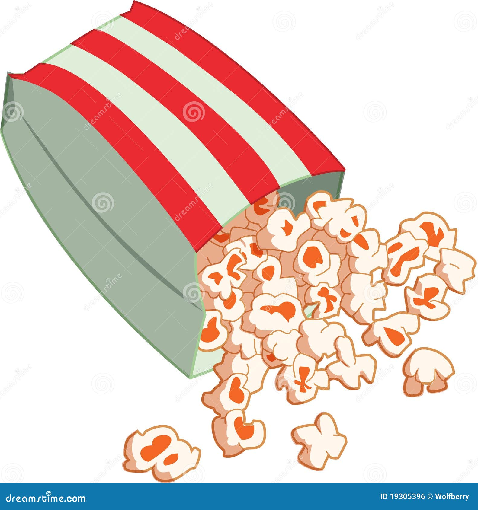 Popcorn stock illustration. Illustration of snacks, junk 19305396