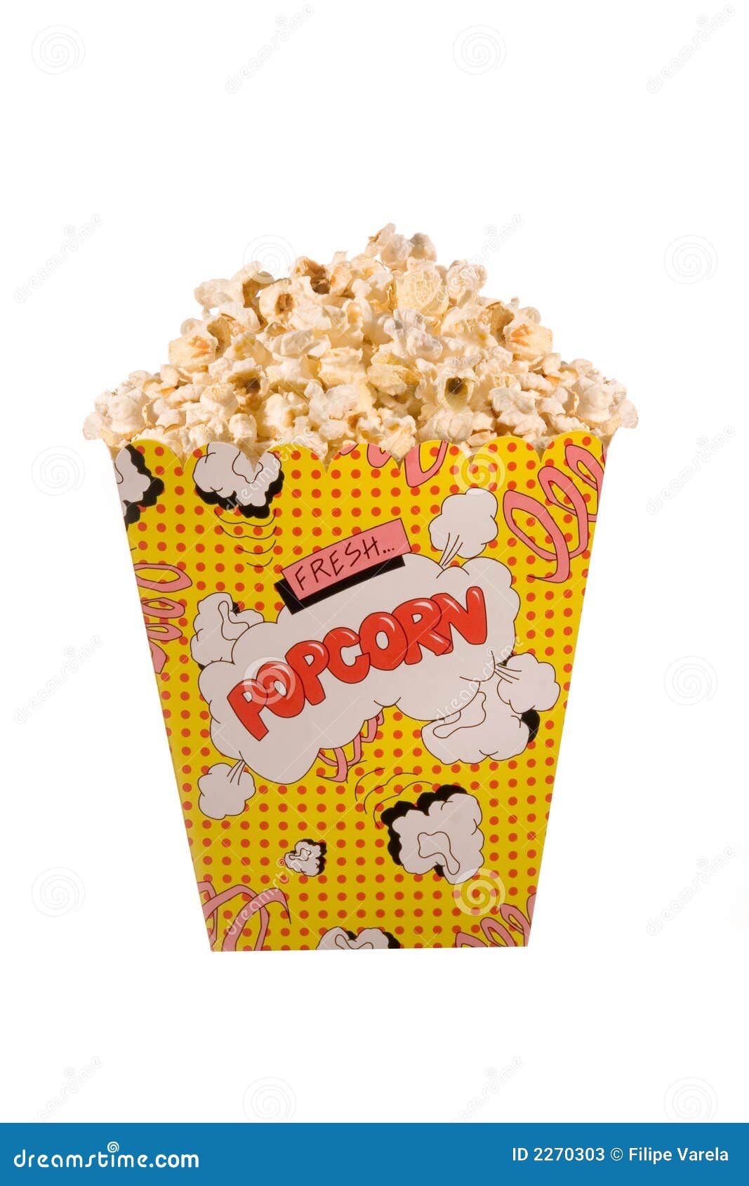 Popcorn stock image. Image of isolated, foodstuff, popcorn 2270303