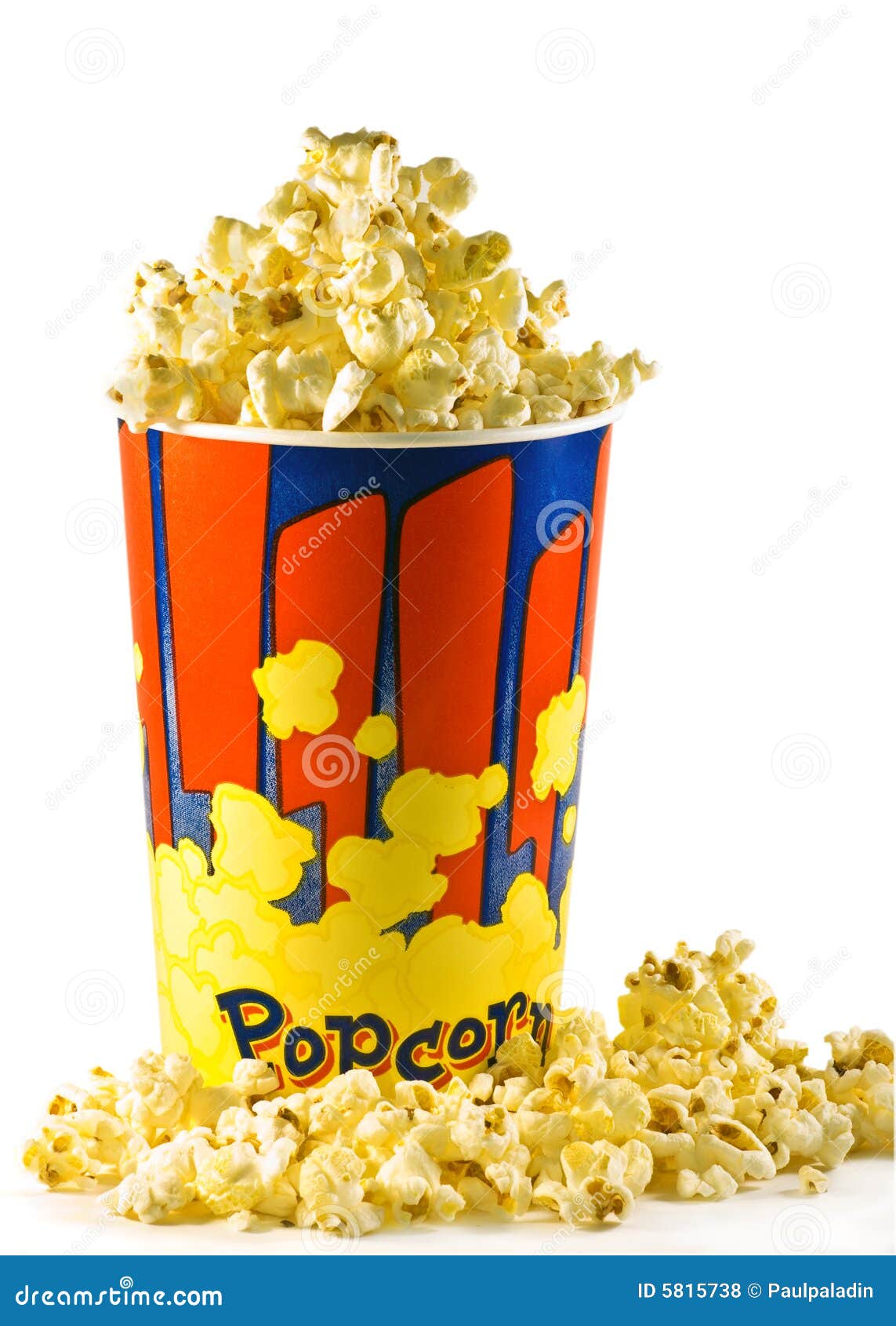 Popcorn stock photo. Image of film, salty, bucket, cinema 5815738
