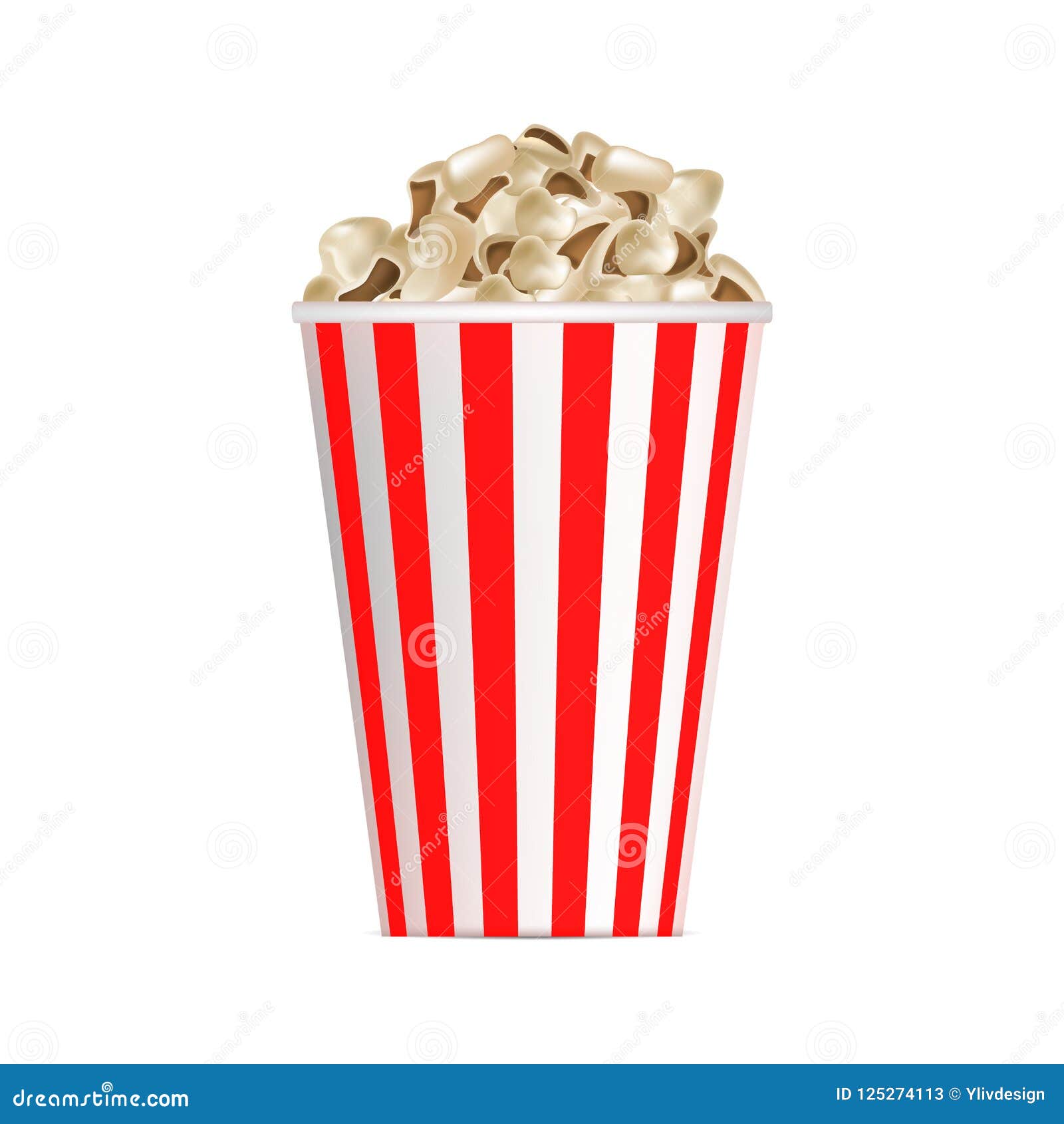 Download Popcorn Box Mockup, Realistic Style Stock Vector ...