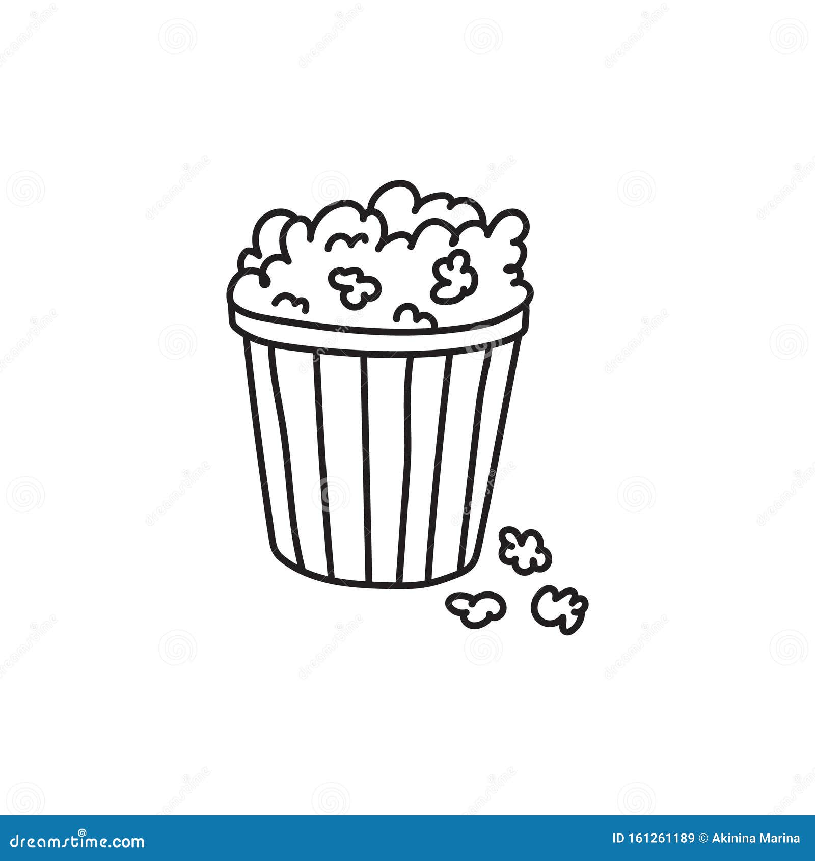 Doodle Popcorn Stock Illustrations 3,073 Doodle Popcorn Stock