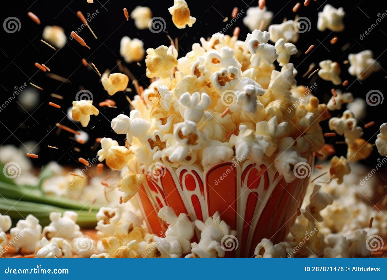 popcorn kernels bursting in slow motion