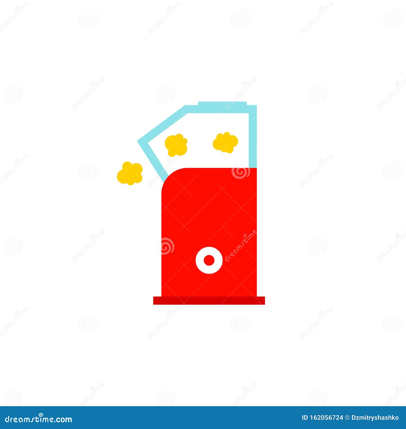 Popcorn maker icon stock vector. Illustration of isolated 162056724