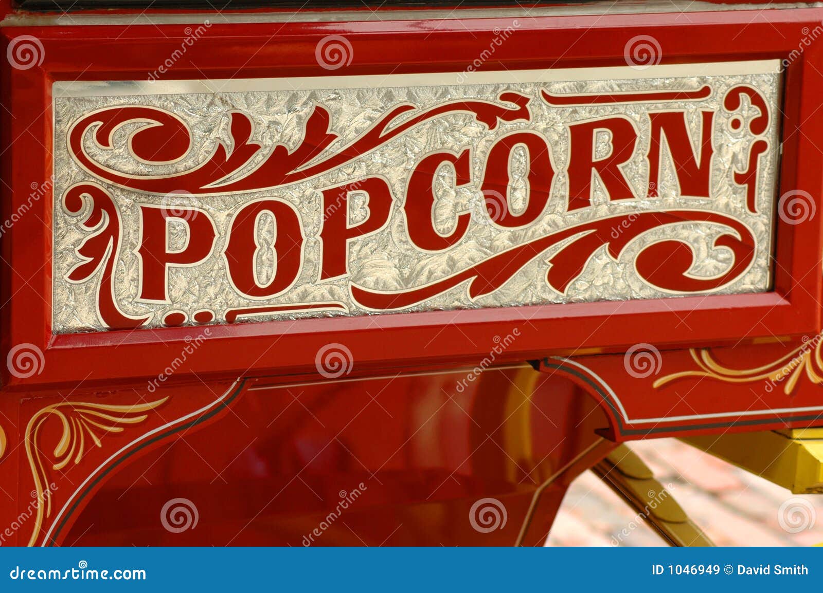 Popcorn vendor s cart stock image. Image of culinary, peanuts 1046949