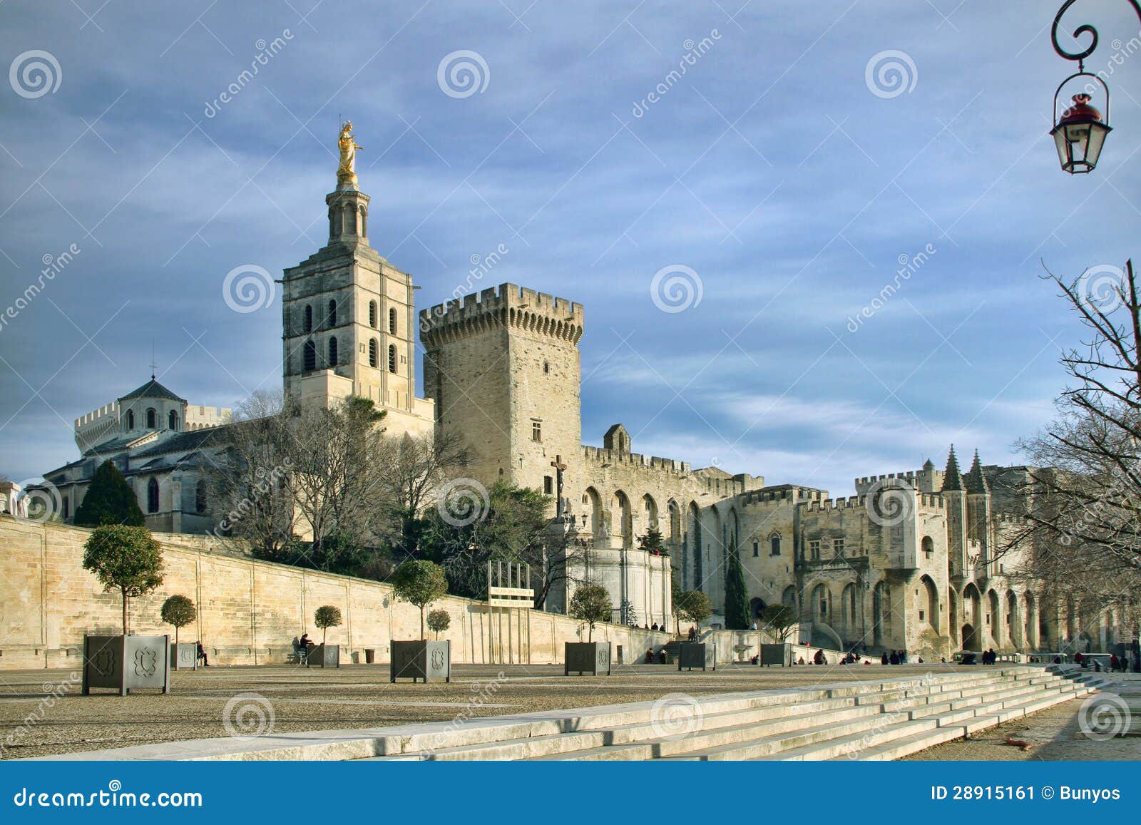 the popes' palace in avignon, france