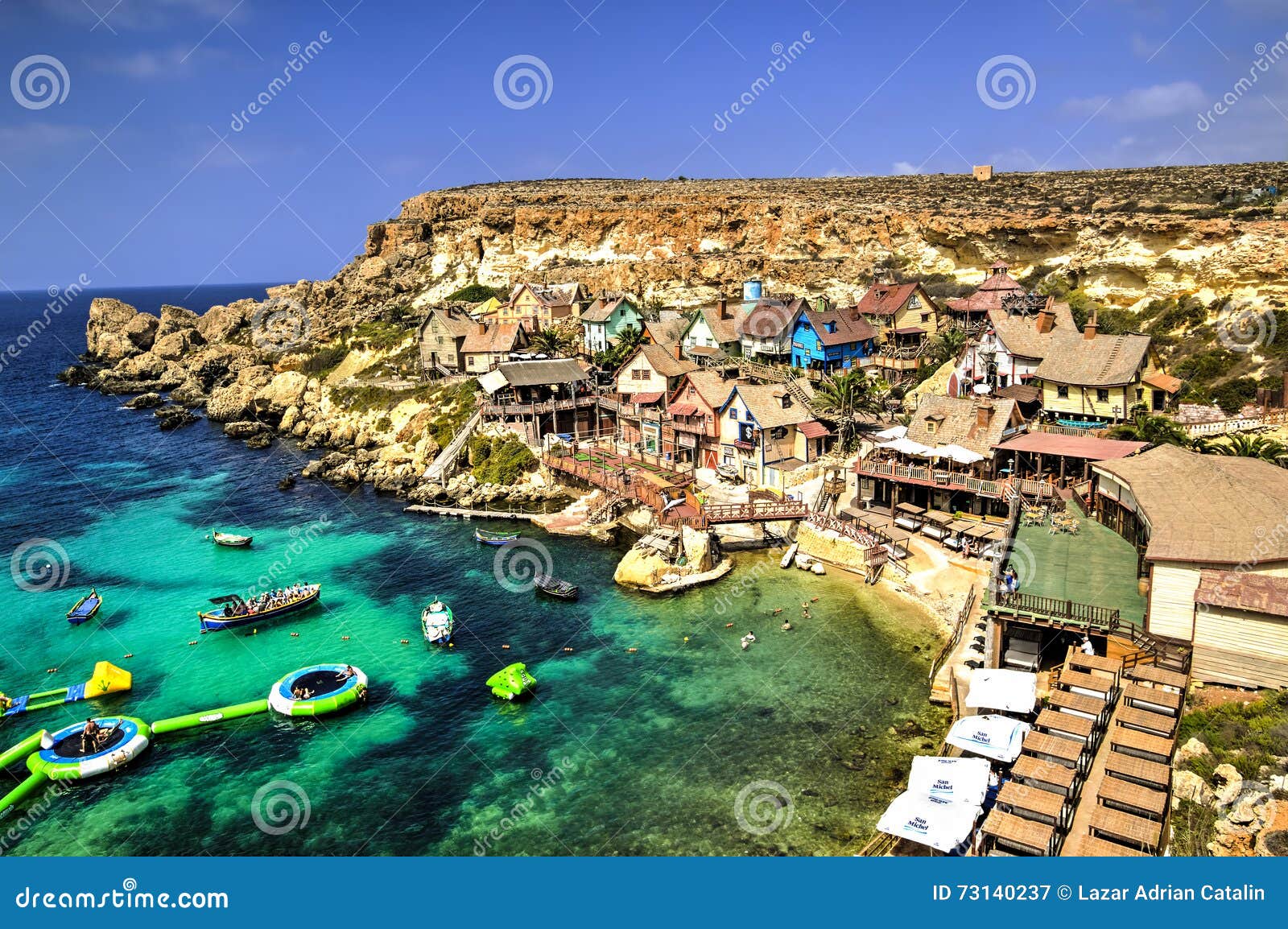 Popeye Village Malta Editorial Photography Image Of Place Popeye Village Malta Editorial Photography Image Of Place