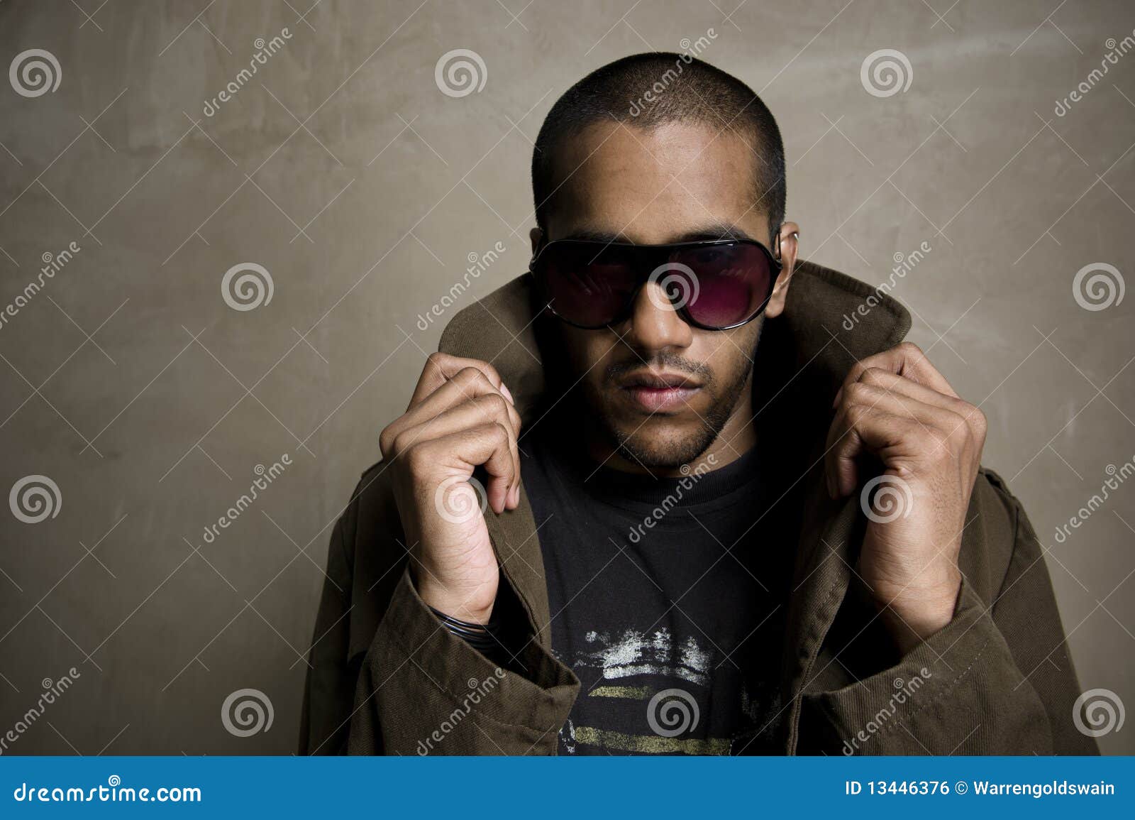 Popped collar stock photo. Image of adult - 13446376