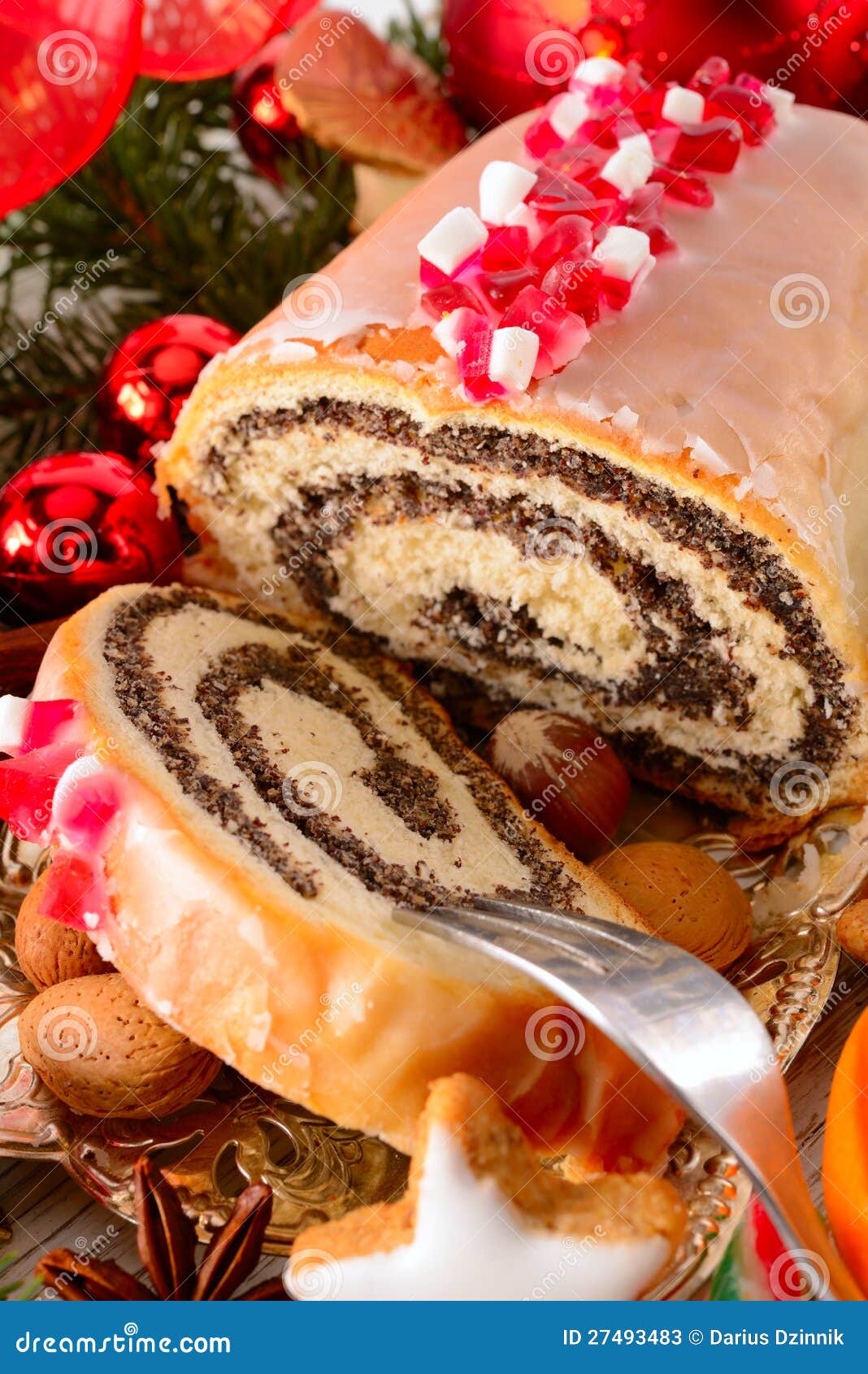 Poppyseed cake stock image. Image of meal, dieting, crust 27493483