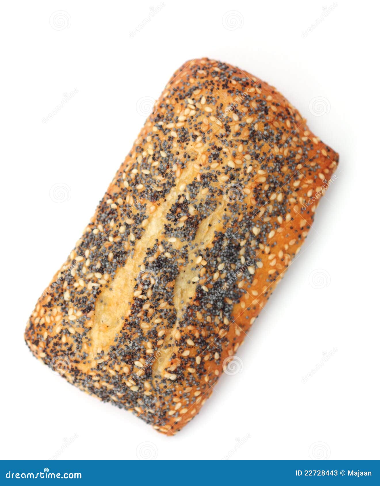 Poppy Seed Roll with Sesame Stock Image Image of aroma, golden 22728443