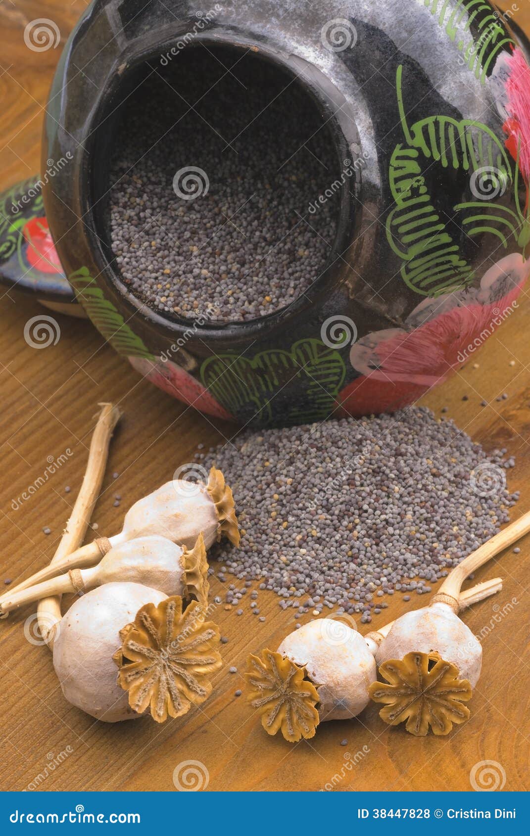 Poppy seeds and jar stock photo. Image of flavor, fragrance 38447828