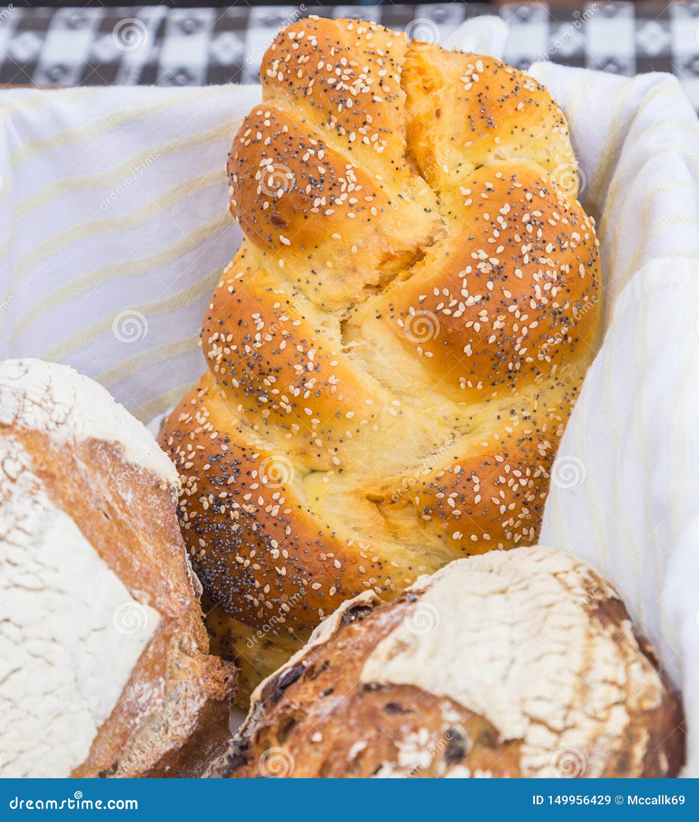 Poppy and Sesame Seed Challah Bread Stock Image Image of sesame, local 149956429