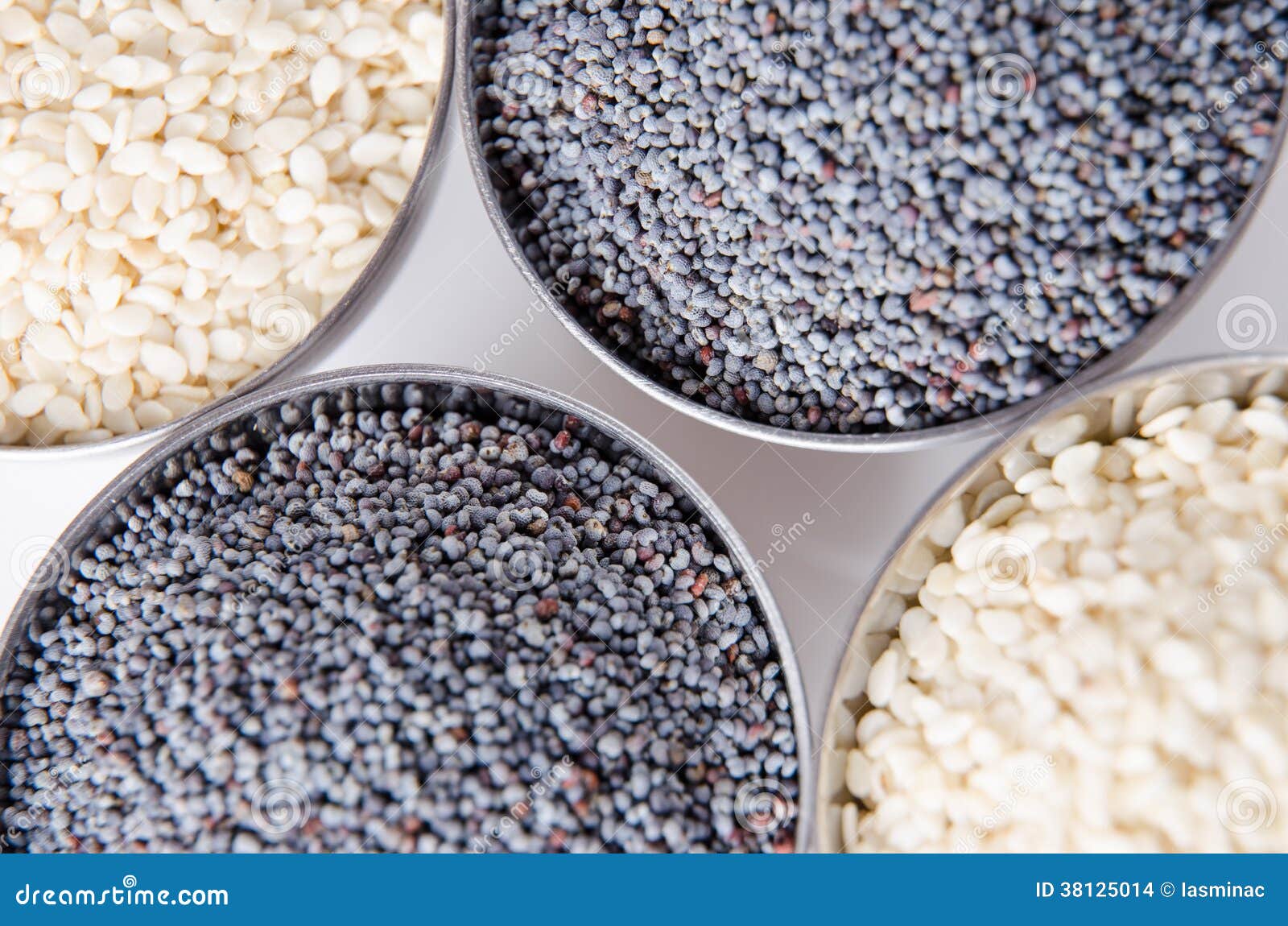 Poppy and sesame seeds stock photo. Image of fresh, natural 38125014