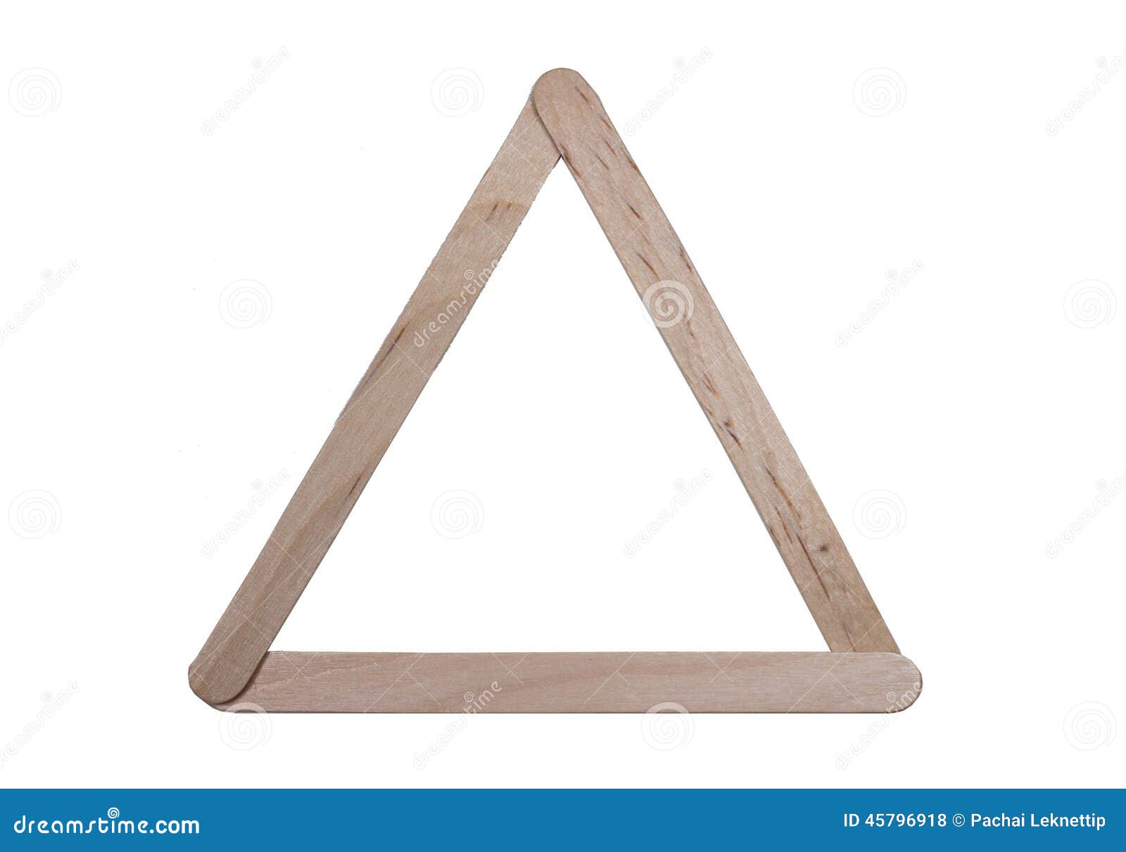 Popsicle Craft of Triangle stock photo. Image of stick 45796918