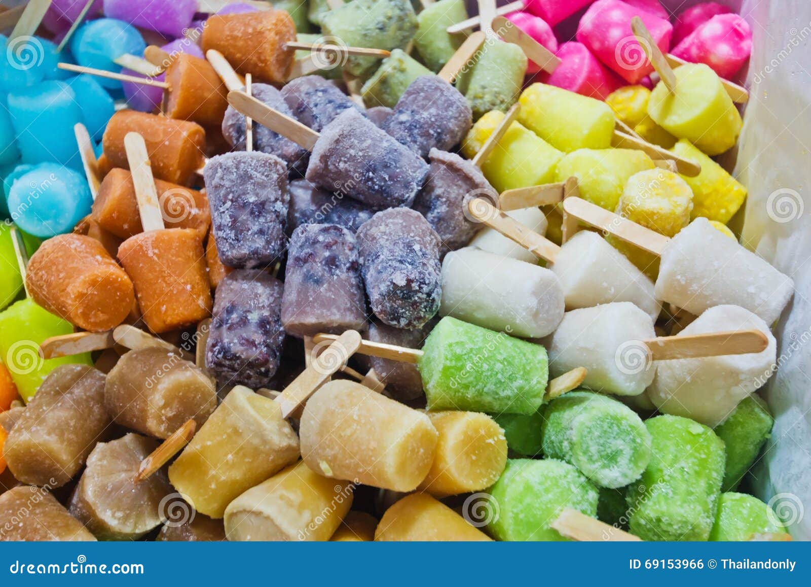 Popsicle for Sale at Thailand Stock Photo Image of cream, eating
