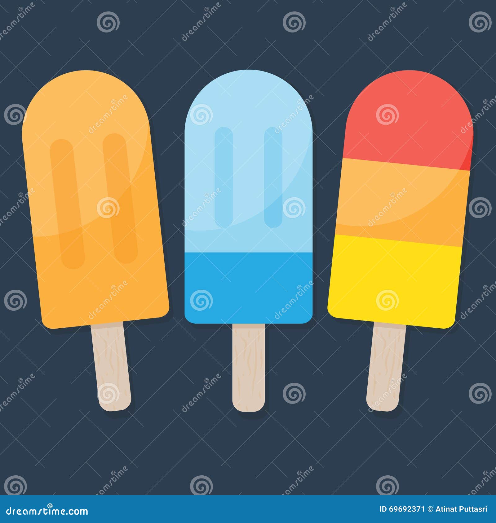 Stick For Ice Cream And Popsicle Lollipop Sticks Wood Sticks For Ice Cream  Craft Of Wood Wooden Texture On Stick Brown Wooden Spatulas Isolated On  White Background Vector Stock Illustration - Download