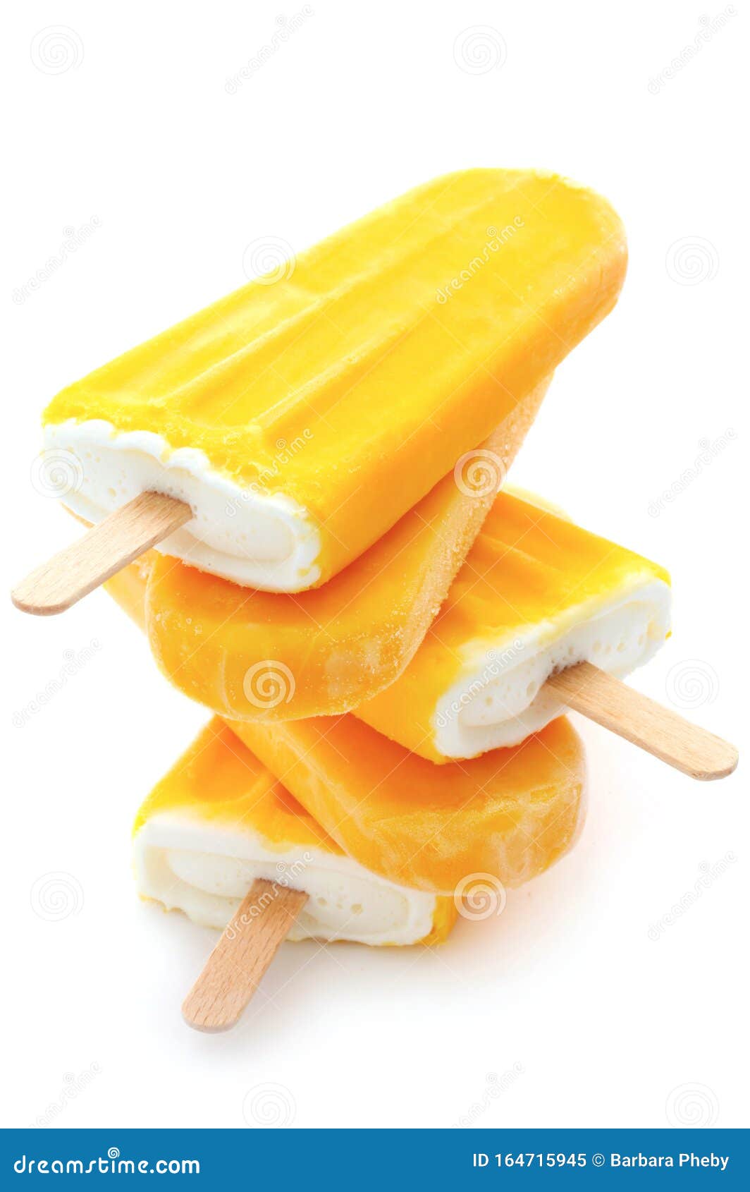 Popsicles stock image. Image of yellow, eating, popsicle 164715945