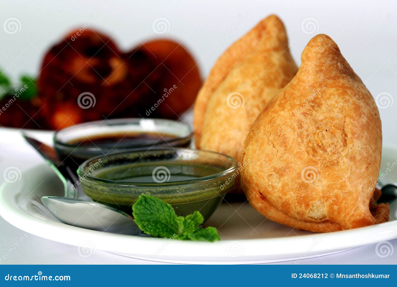 Popular Indian Deep Fried Snack Called Samosa Stock Photo - Image of