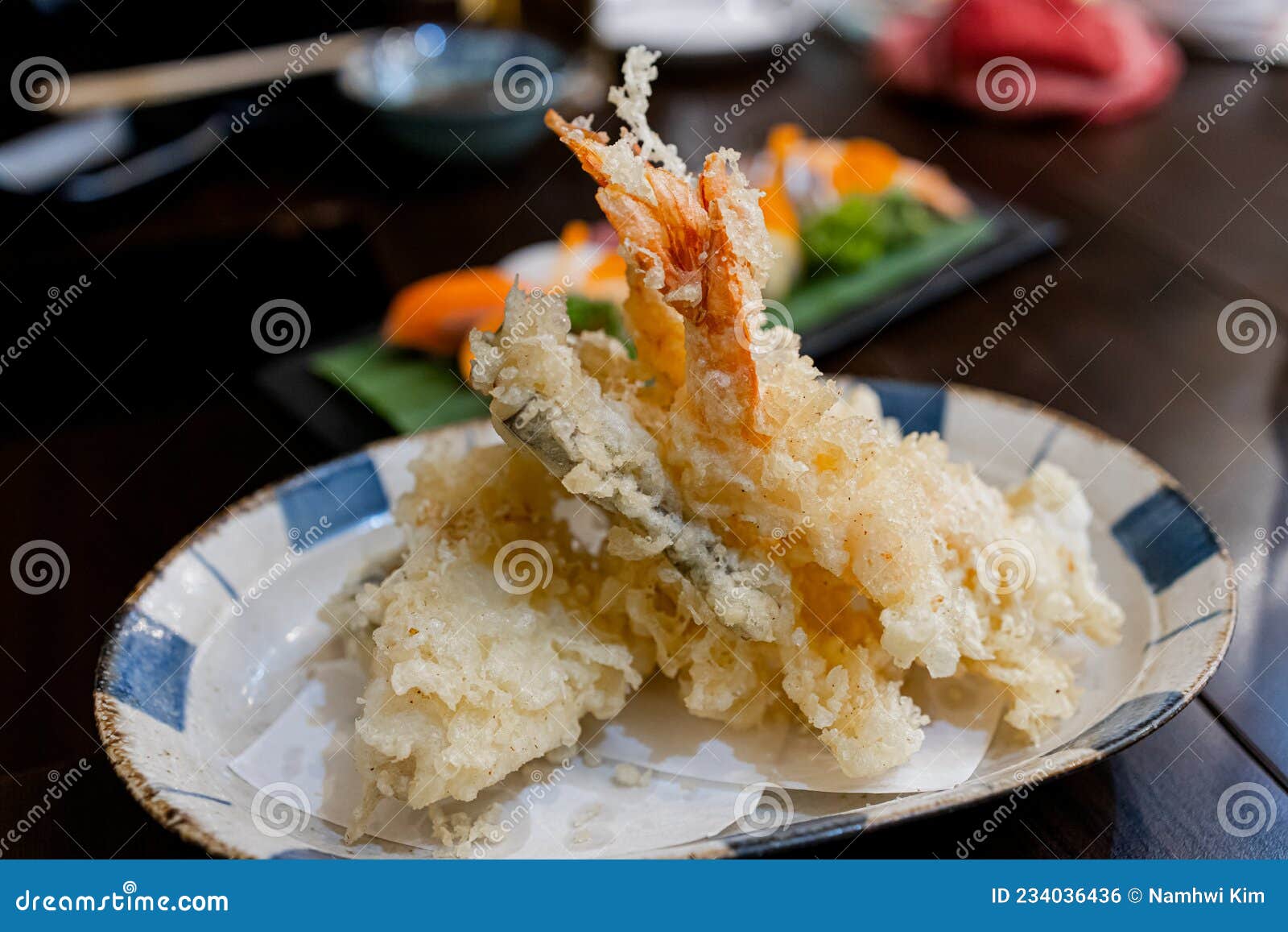 Popular Japanese Food Tempura Set Stock Photo - Image of dishes
