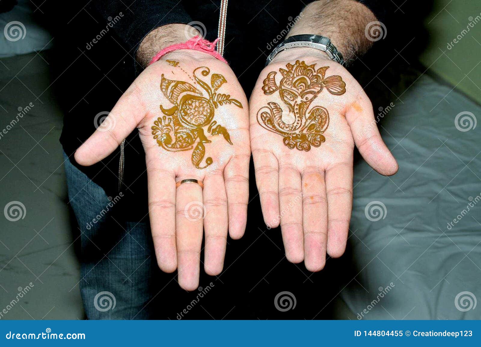 Popular Mehndi Designs For Hands Indian Traditions Stock Image