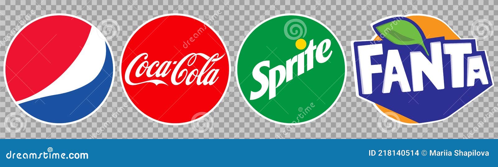 soft drink logos and names