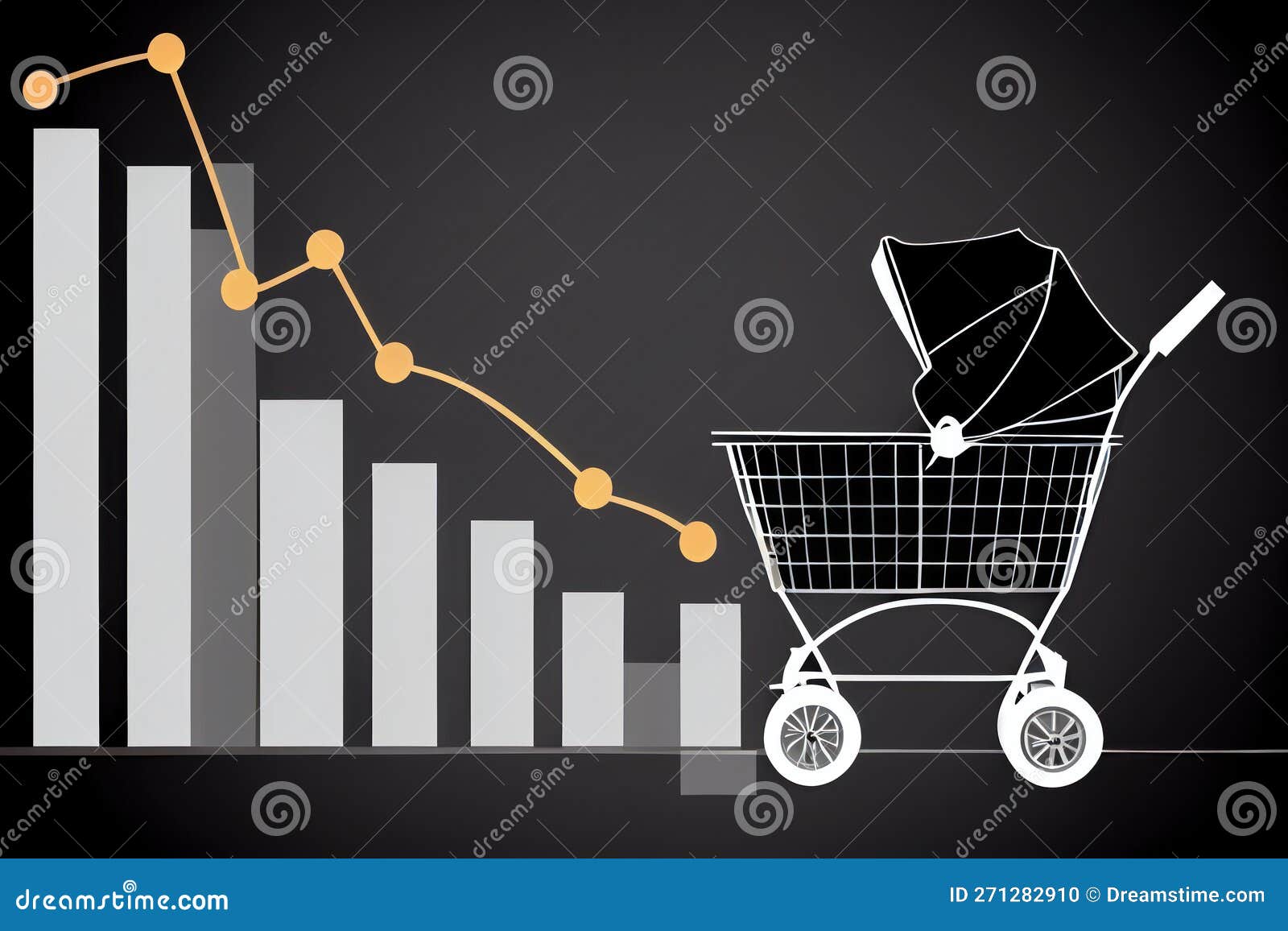 South Korea Fertility Rate Social Problem. Birth Rate is Decreasing and Declining Chart and