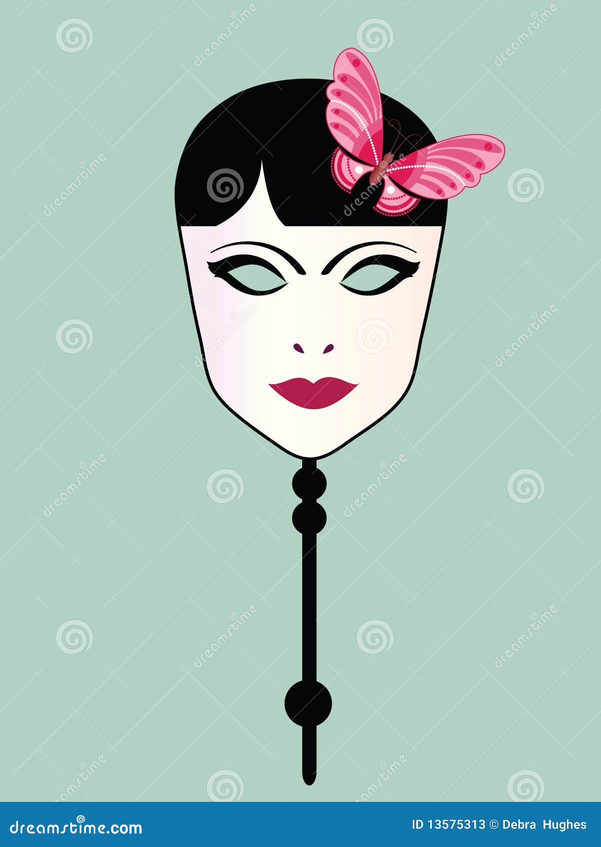 Porcelain mask stock vector. Illustration of classy, eyes 13575313