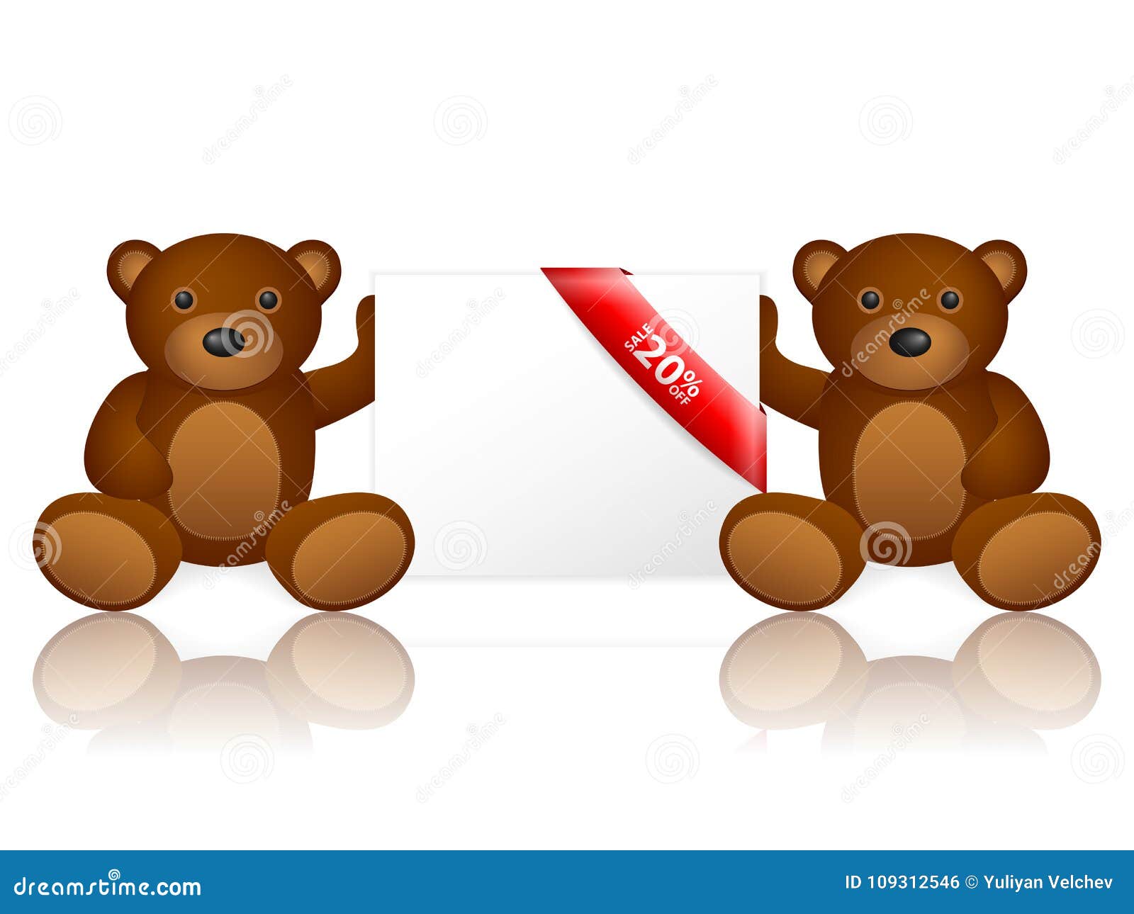 Porcentaje De Los Osos 20 Apagado Ilustración del Vector Ilustración